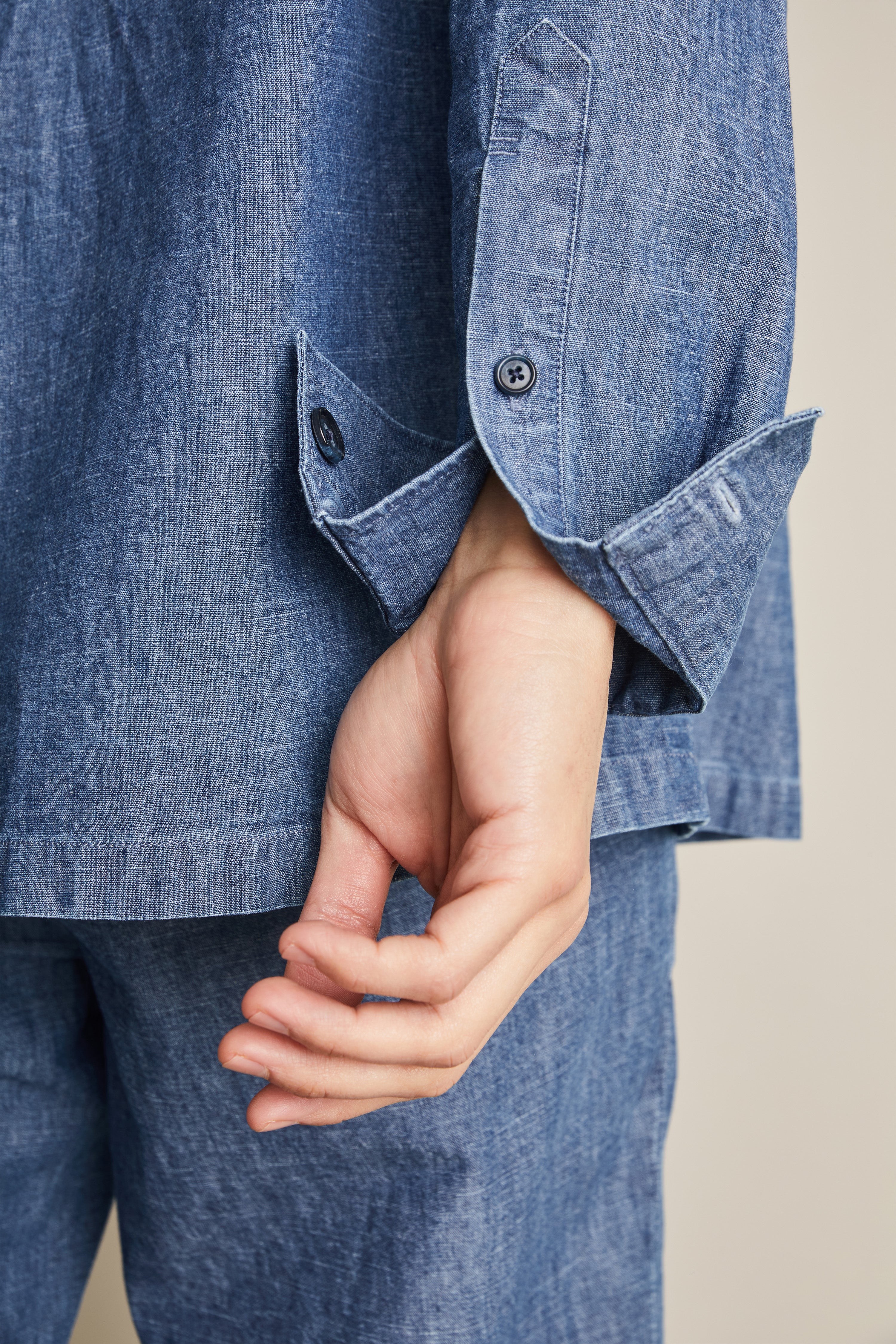 le-pantalon-overshirts-homme-surchemise-chambray-bleu-coton image 6