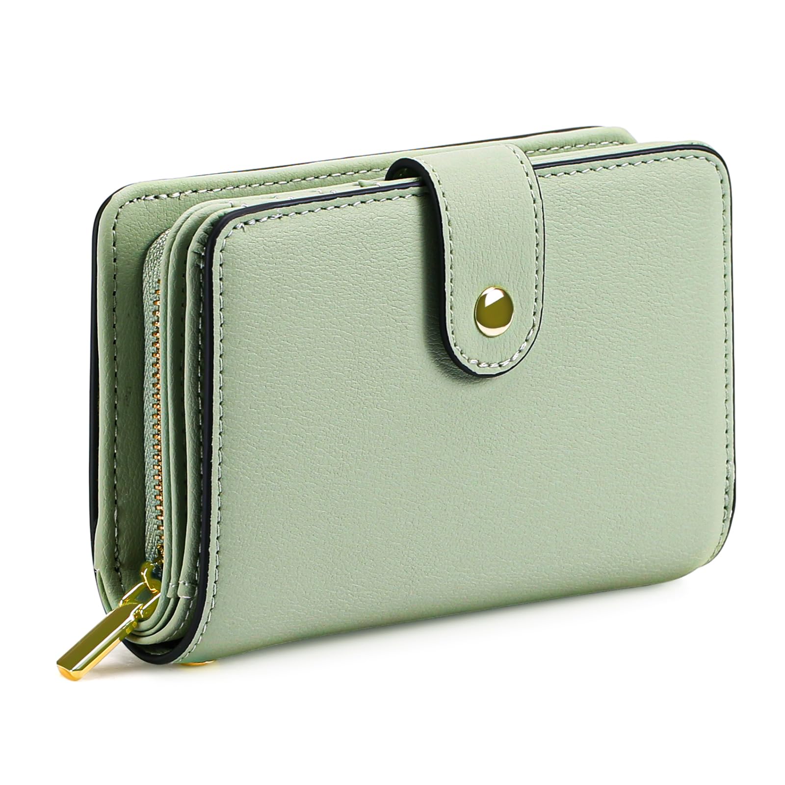 gaekeao-women-s-small-wallet-portefeuille-petit-vert-rfid image 1