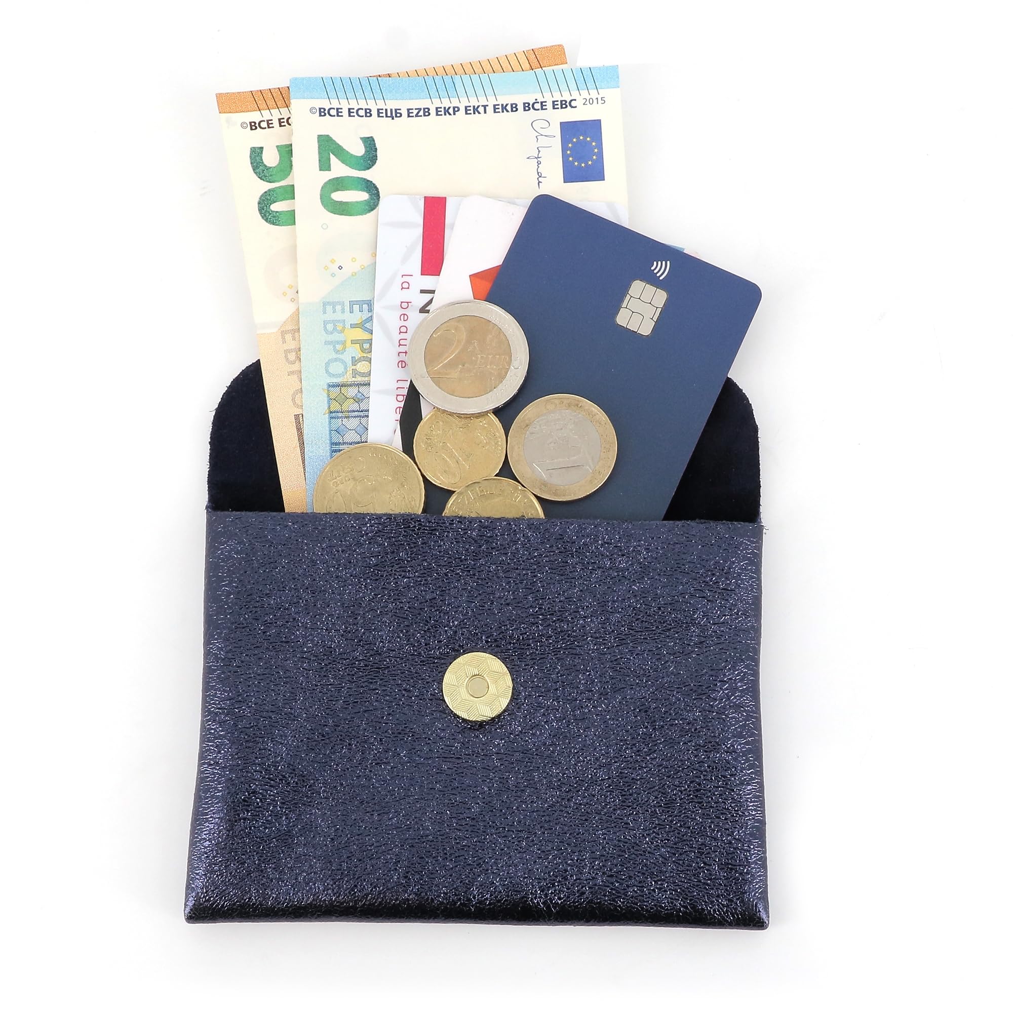 double-tree-porte-monnaie-cuir-porte-monnaie-bleu-marine-iris image 4
