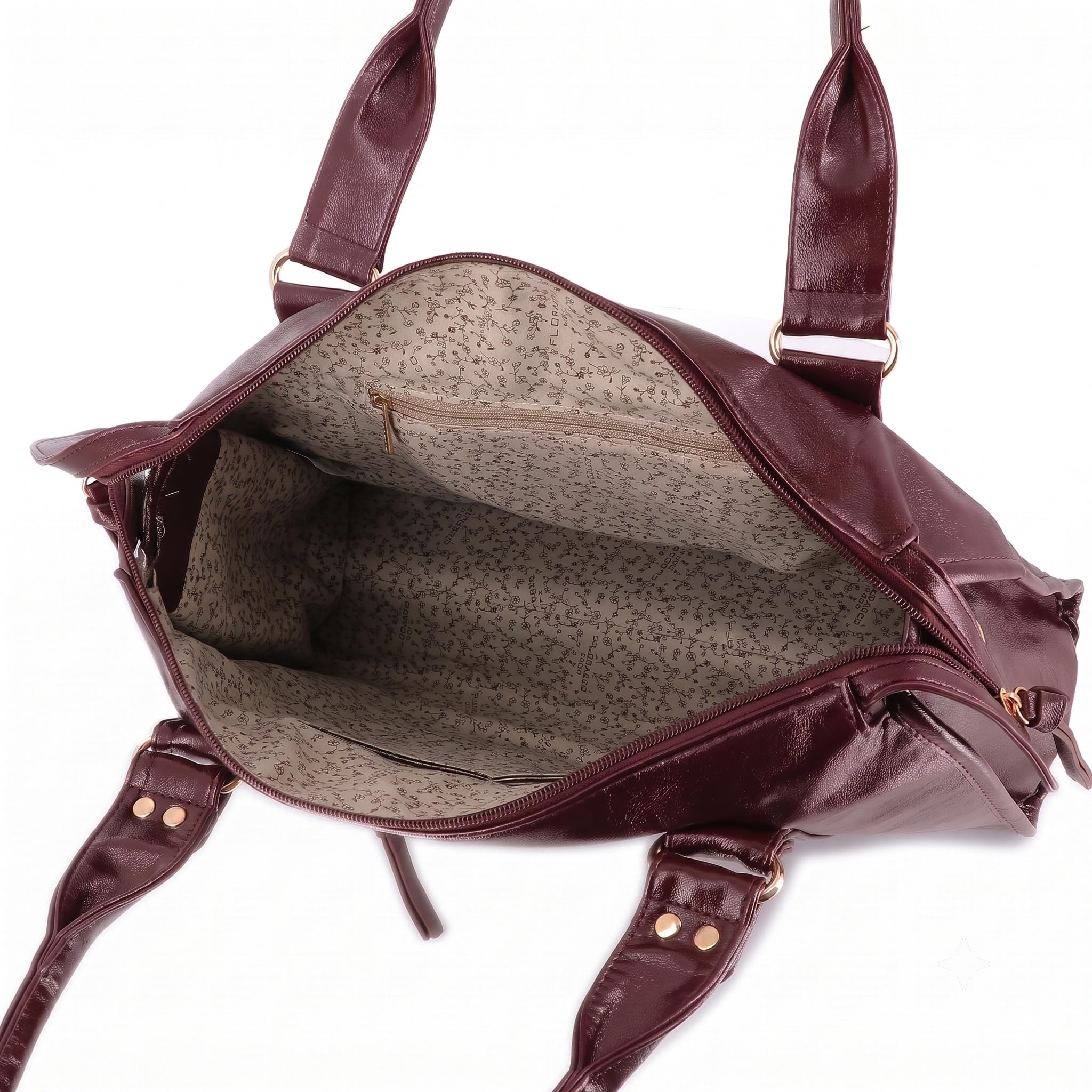 flora-co-sacs-main-sac-bowling-bordeaux-similicuir image 6