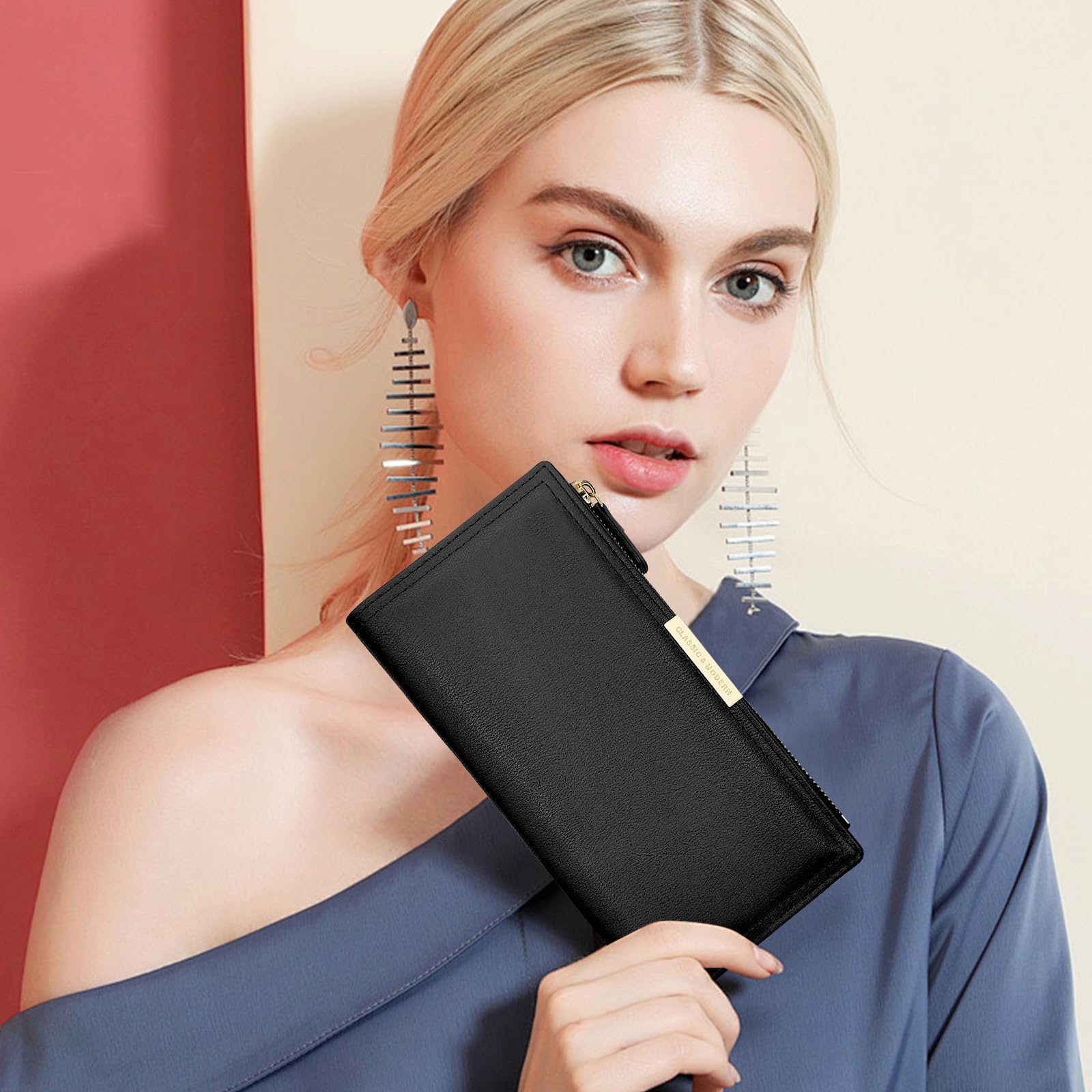 adistylinno-women-s-wallet-portefeuille-long-femme-cuir-pu image 5