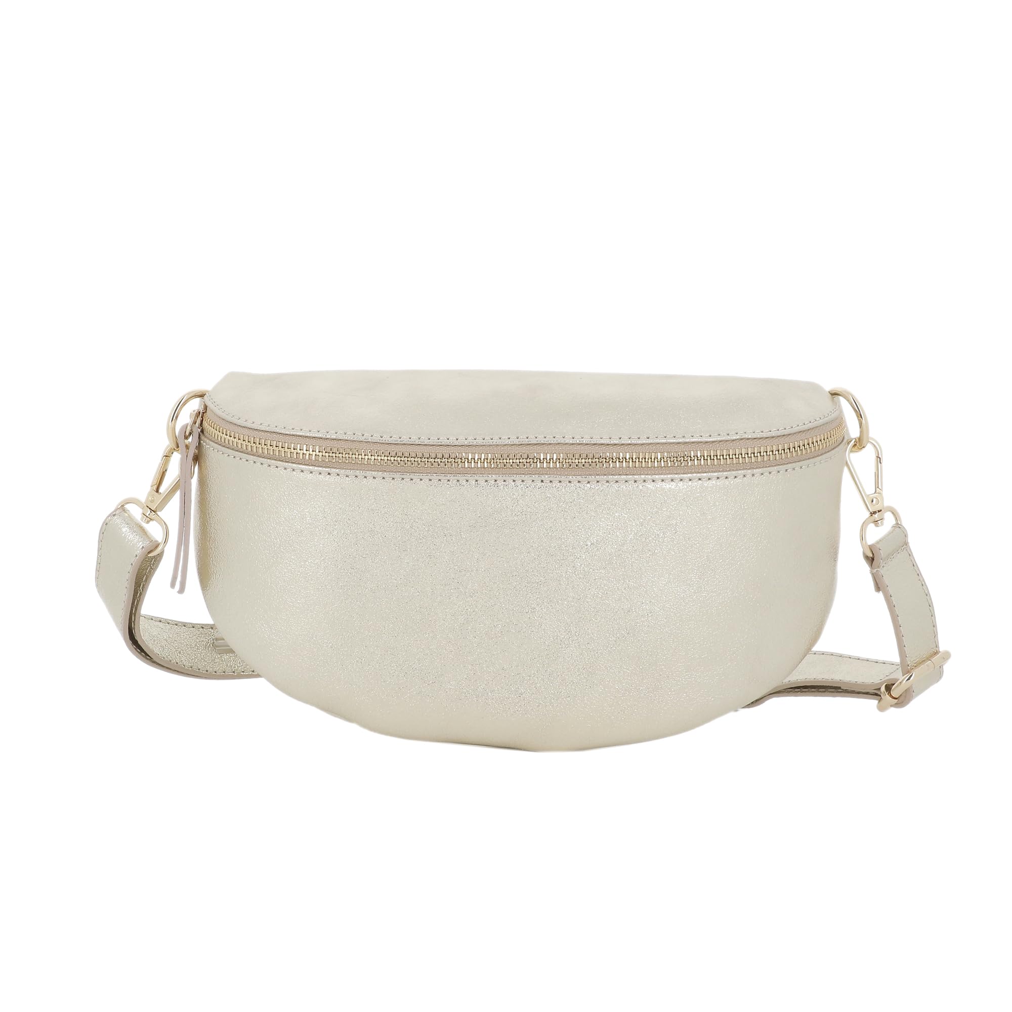 double-tree-sac-banane-cuir-iris-dor image 1