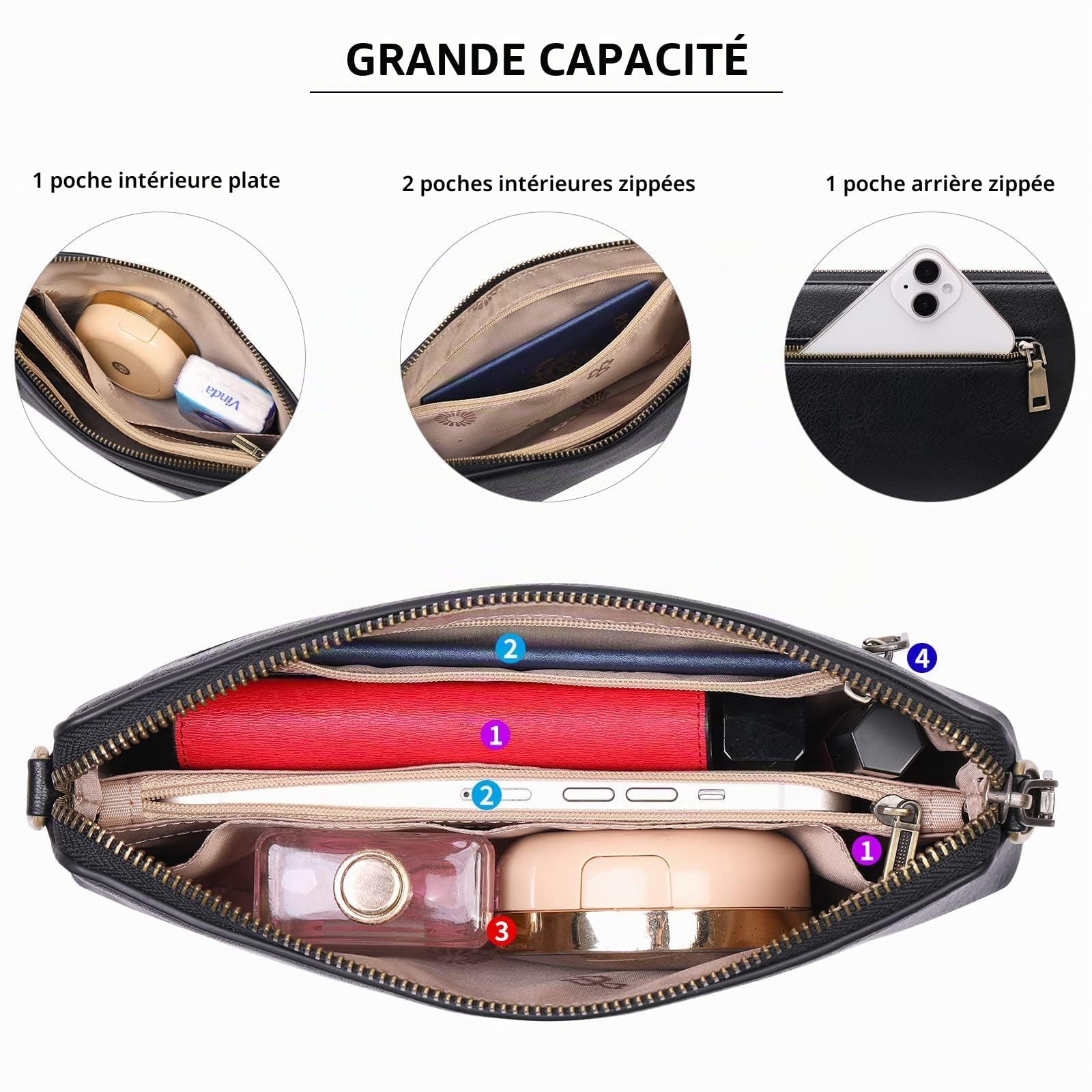 gaekeao-crossbody-bag-sac-bandouli-re-femme-noir-multi-poches image 4