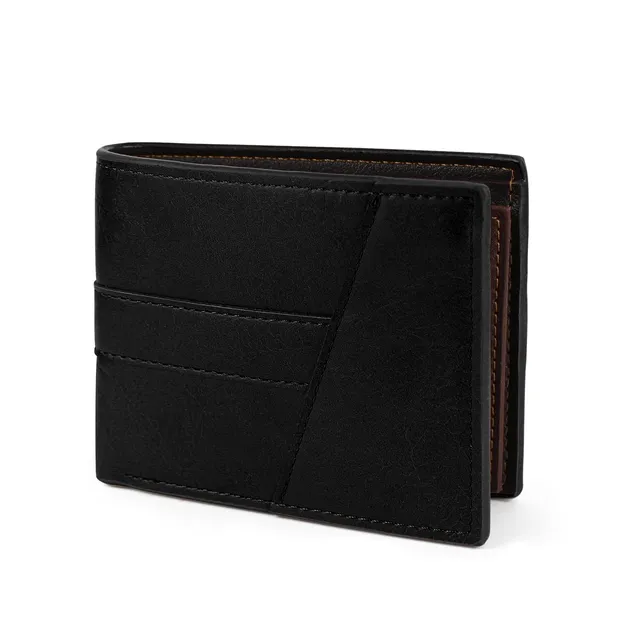 adistylinno-portefeuille-homme-noir-cuir-minimaliste-6-cartes image 1