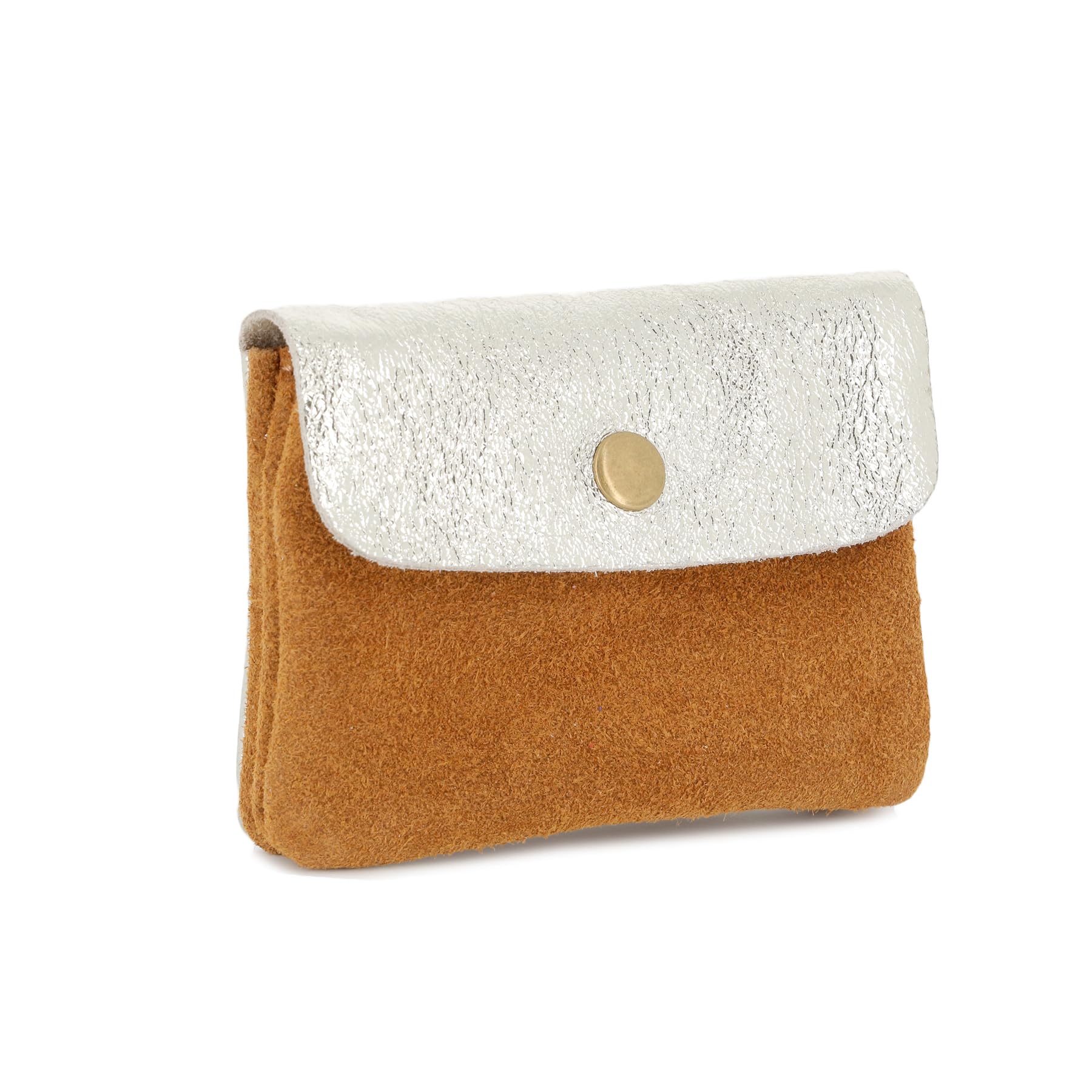 double-tree-porte-monnaie-cuir-v-ritable-camel-compact image 2