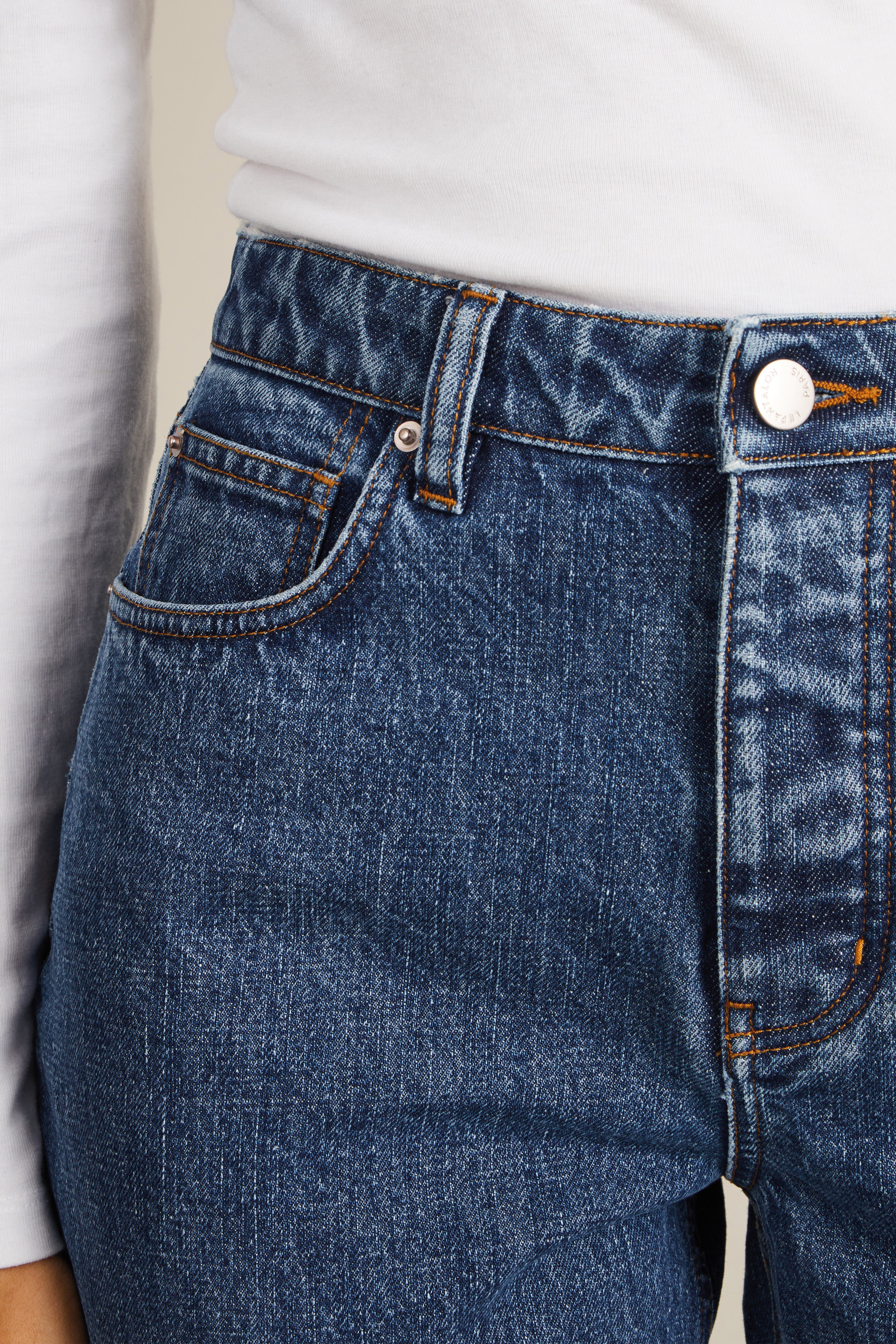 le-pantalon-jeans-homme-jean-droit-bleu-coton-bio-taille-34 image 2
