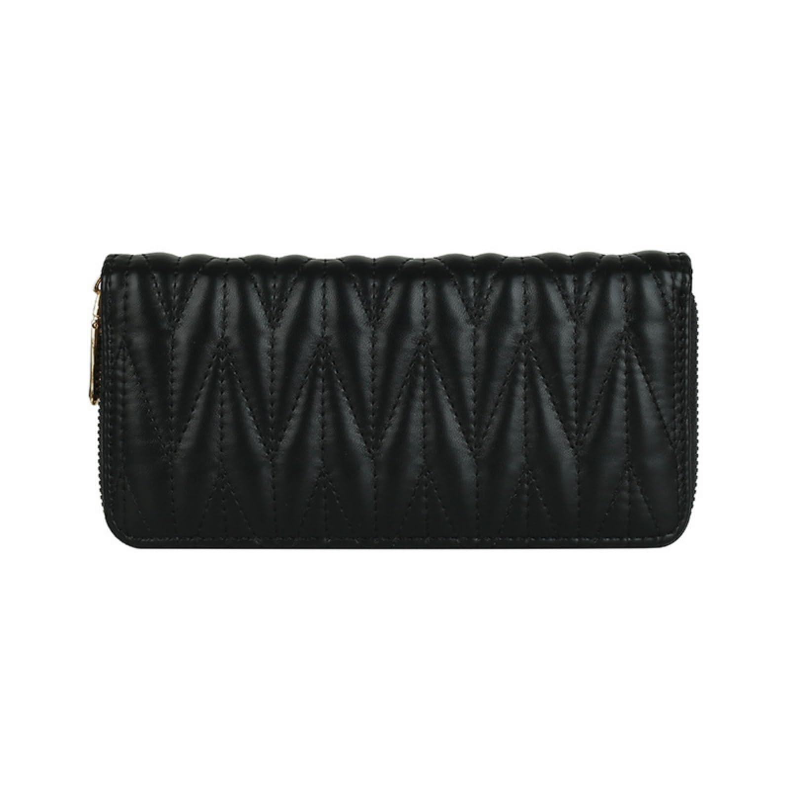 adistylinno-women-s-wallet-portefeuille-femme-noir-grand-8-cartes image 1