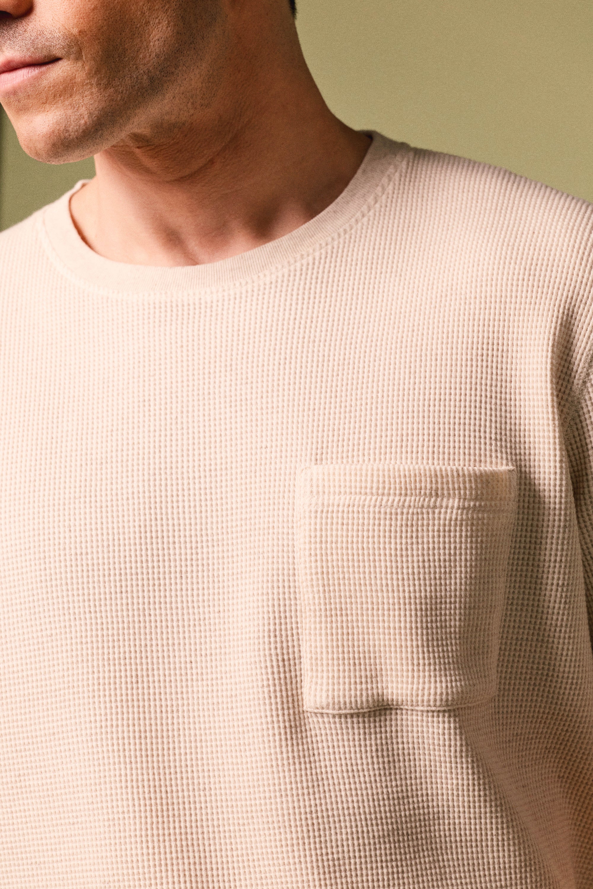 le-pantalon-t-shirts-homme-waffle-tee-shirt-cru-chanvre image 8