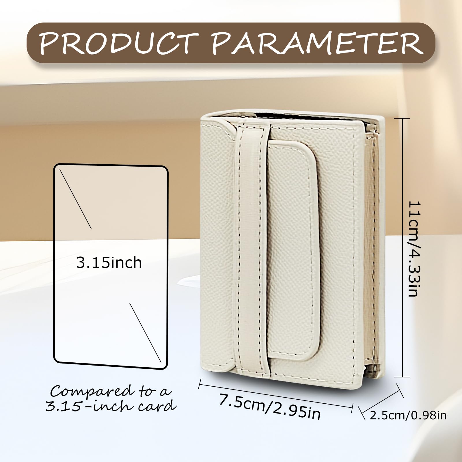 adistylinno-card-wallet-porte-cartes-femme-blanc-9-cartes image 4