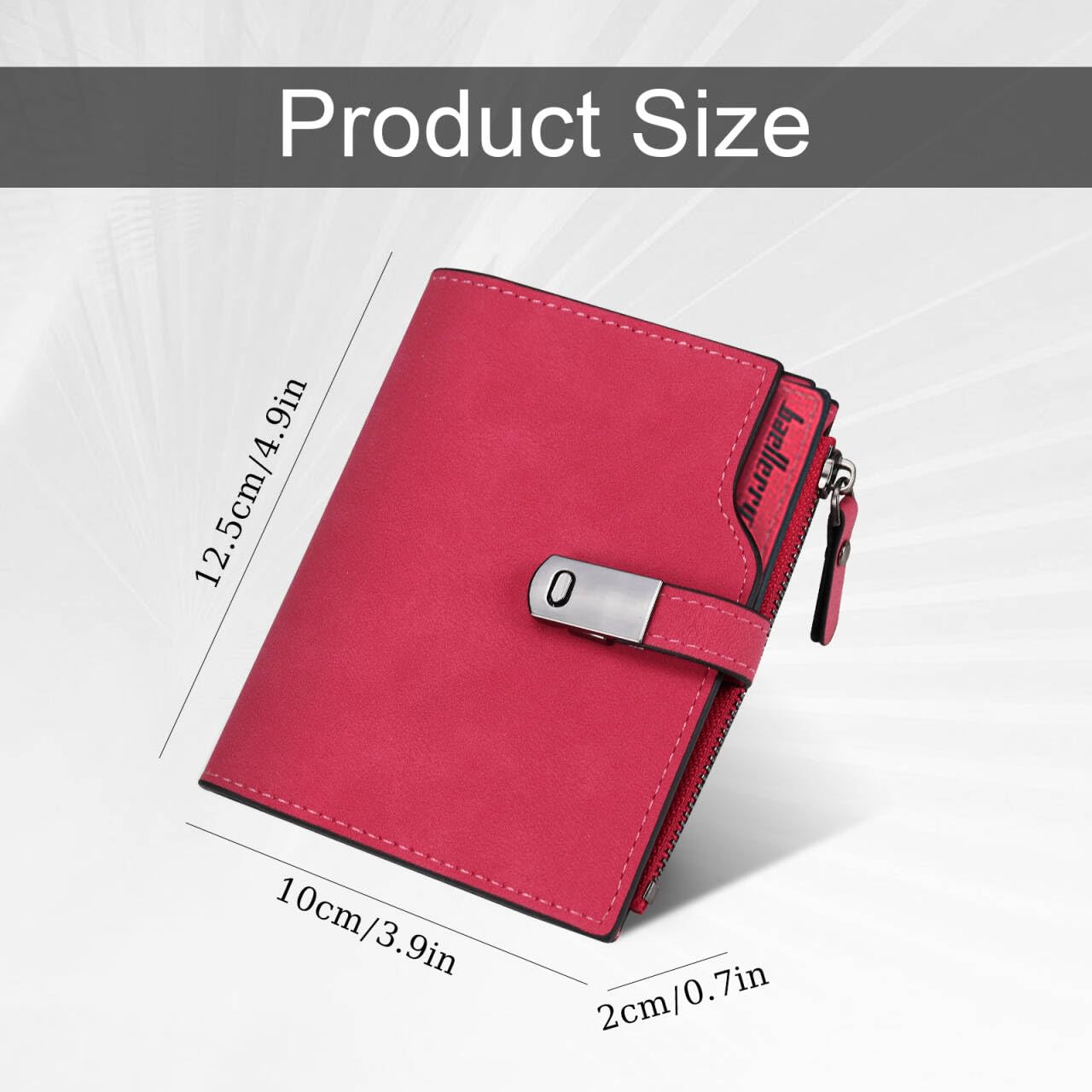 adistylinno-women-s-wallet-portefeuille-femme-rouge-15-cartes image 2