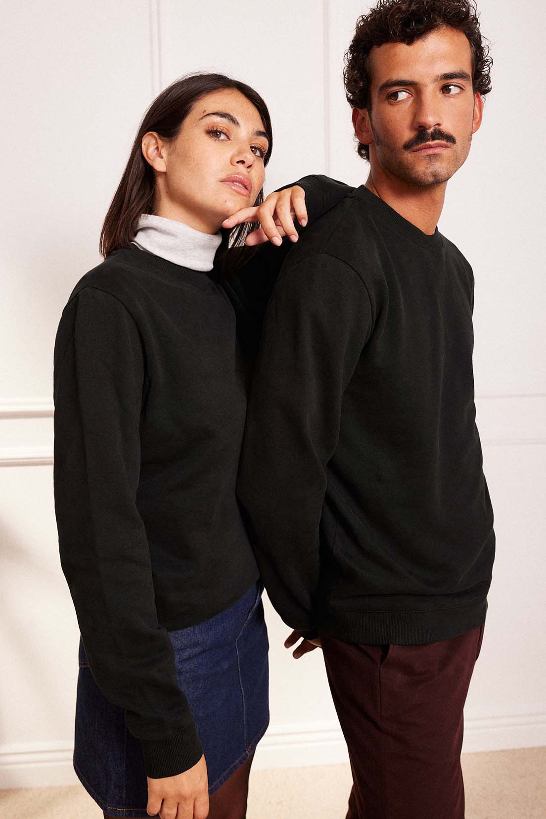le-pantalon-sweat-fm-lpsw-5-sweat-homme-noir-coton-bio image 2