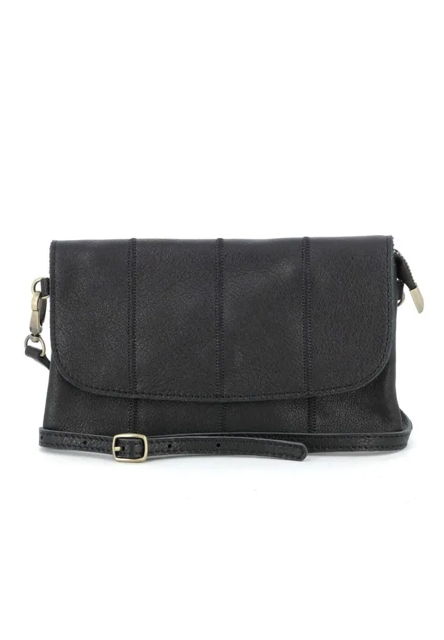 double-tree-sac-bandouli-re-cuir-v-ritable-noir-magn-tique-mini image 1
