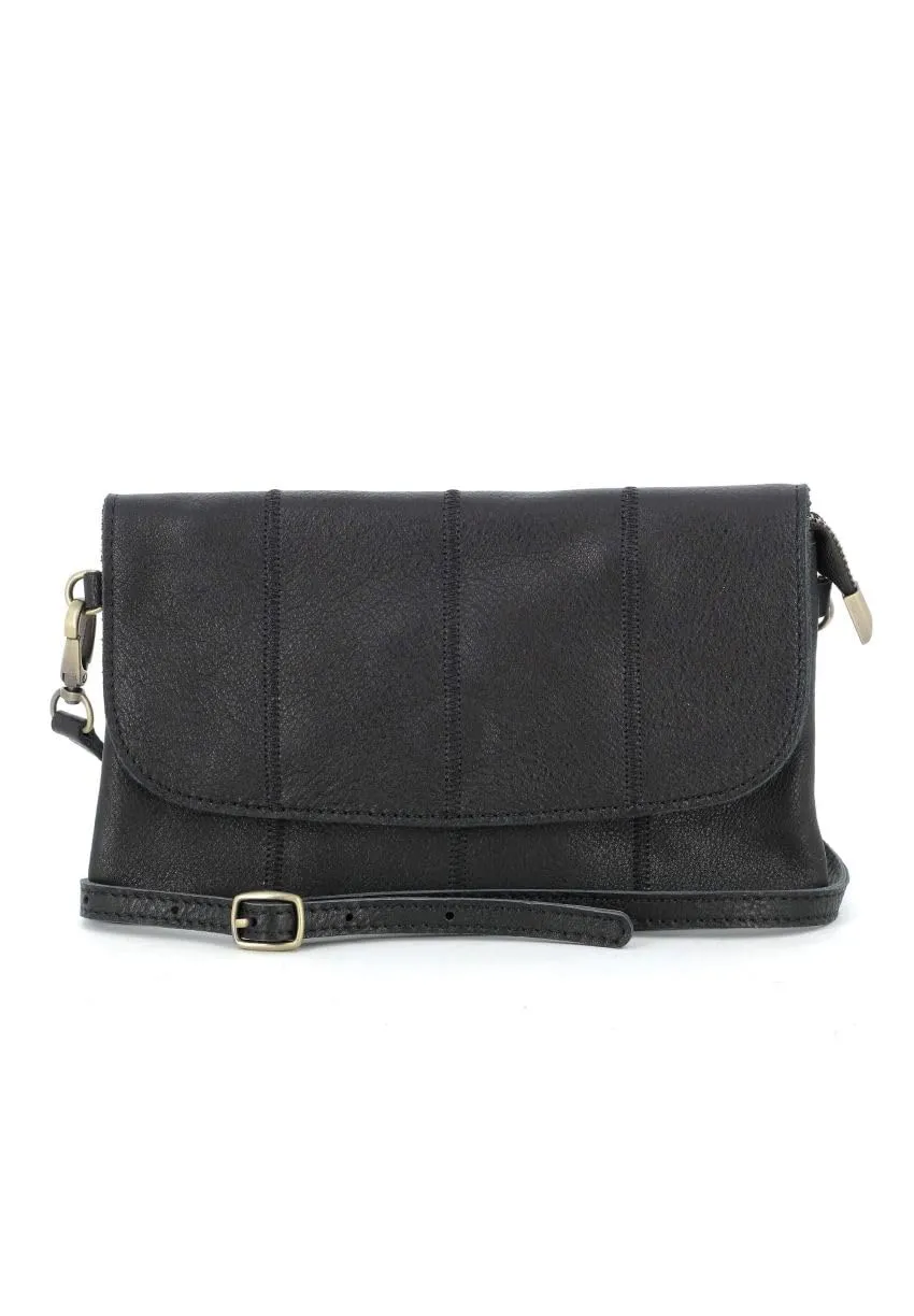 double-tree-sac-bandouli-re-cuir-v-ritable-noir-magn-tique-mini image 1