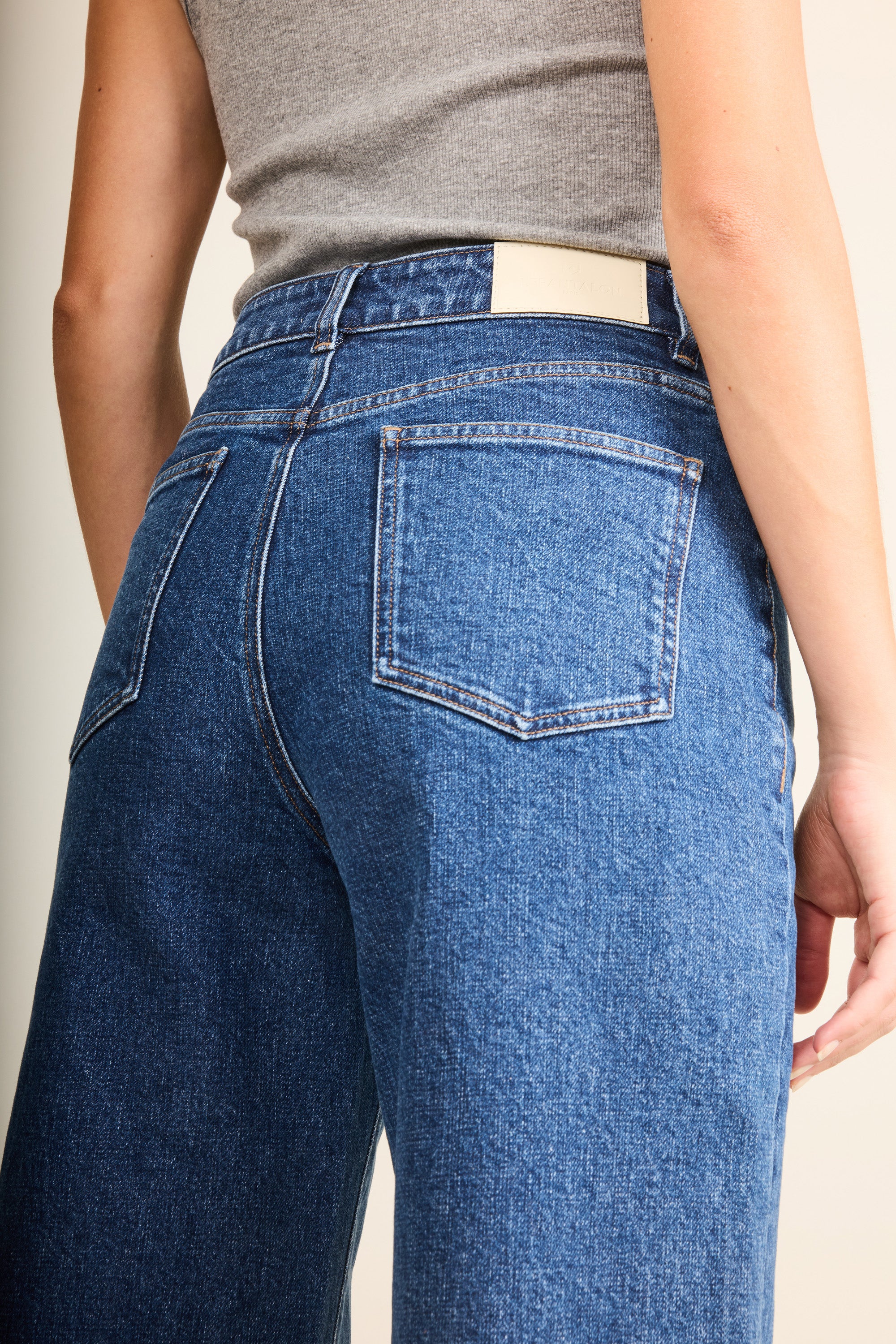 le-pantalon-jean-wideleg-bleu-stone-poches-plaqu-es image 5