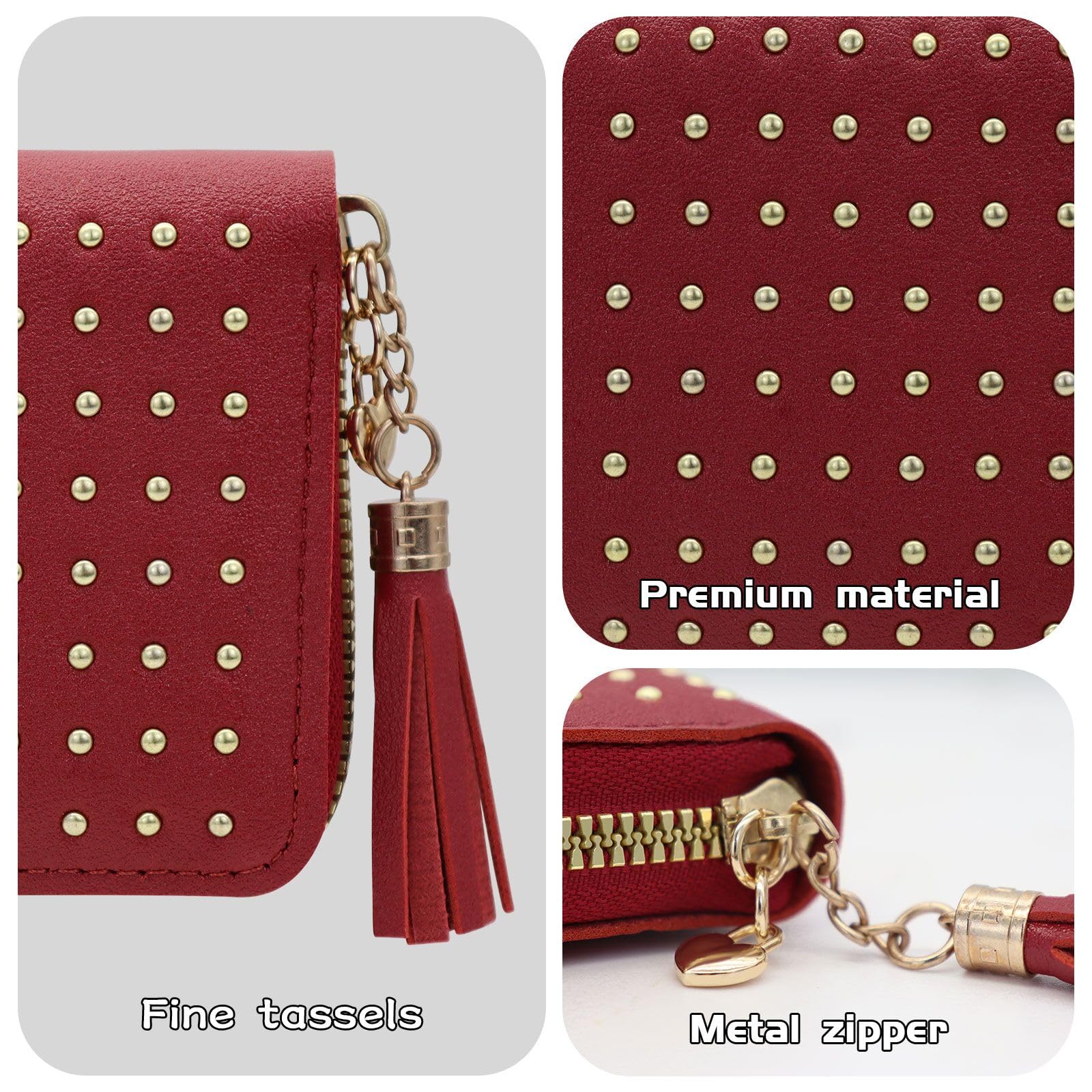 adistylinno-women-s-wallet-portefeuille-rouge-pompons image 2