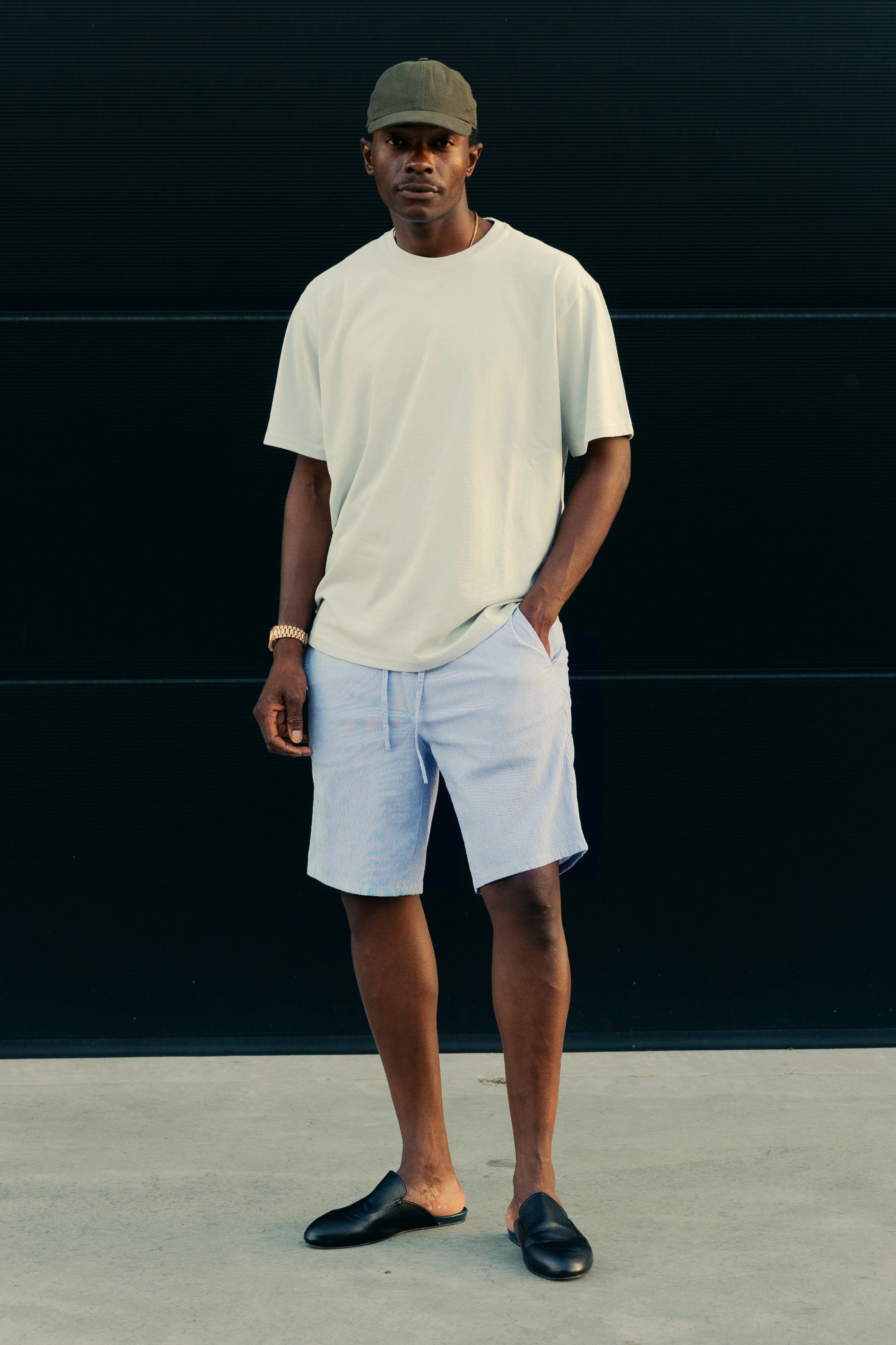 le-pantalon-bermudas-homme-fm-lpbse-2-bermuda-bleu-seersucker image 3