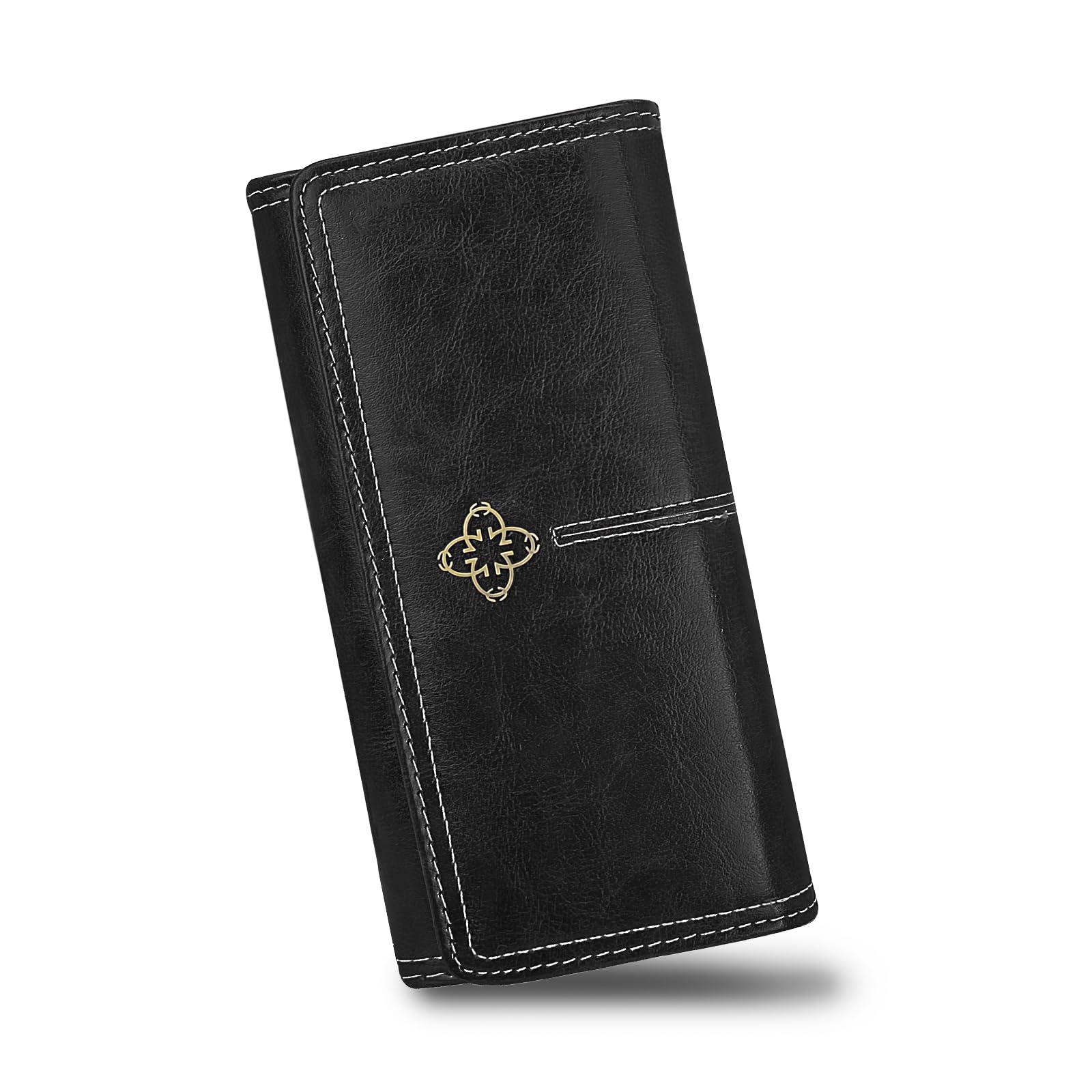 adistylinno-women-s-wallet-portefeuille-long-noir-grande-capacit image 1