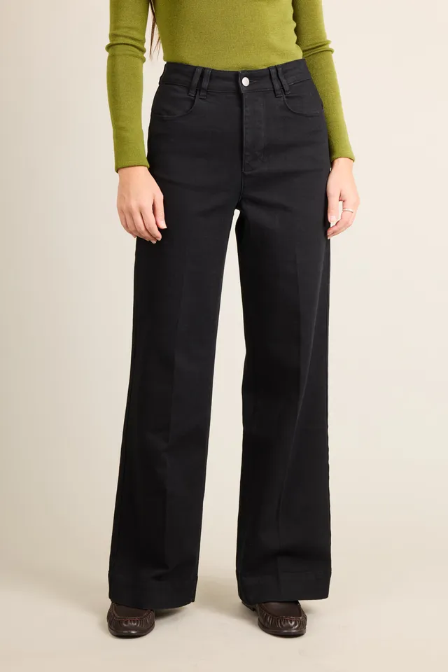 le-pantalon-jean-wideleg-noir-femme-coton-bio image 1