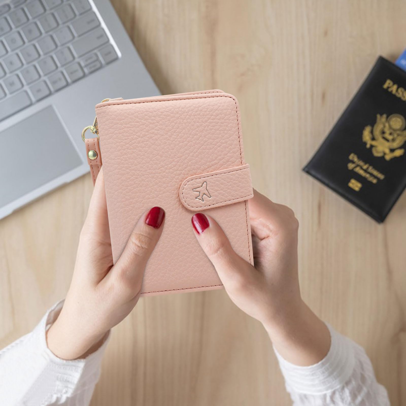 adistylinno-passport-wallet-porte-passeport-rose-rfid image 6