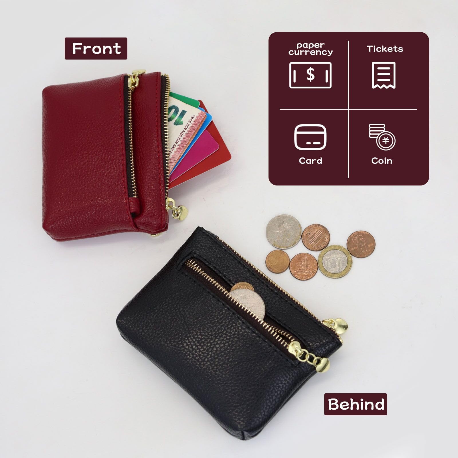 adistylinno-women-s-wallet-portefeuille-noir-3-zips image 3