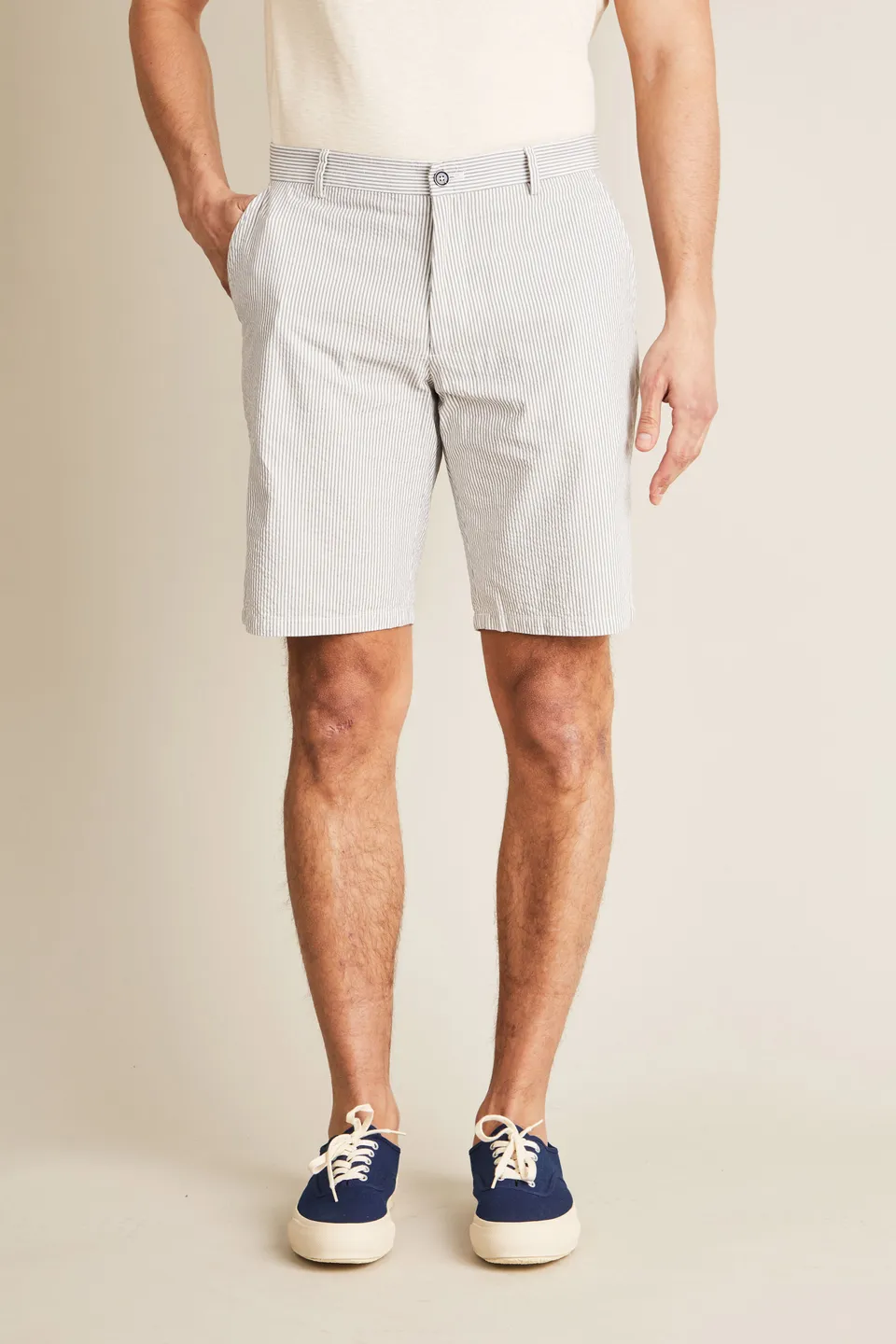 le-pantalon-bermudas-homme-bermuda-seersucker-gris-bermuda-taille-42 image 1