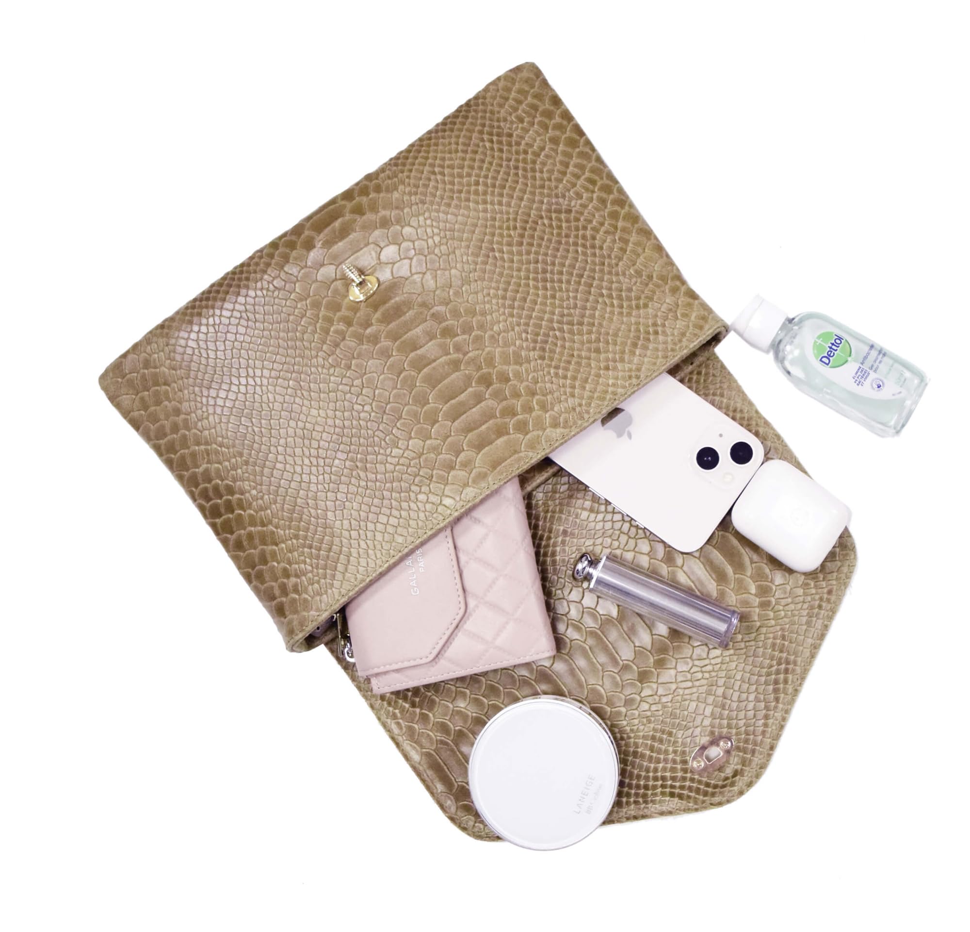 double-tree-sac-bandouli-re-cuir-v-ritable-serpent-taupe image 6