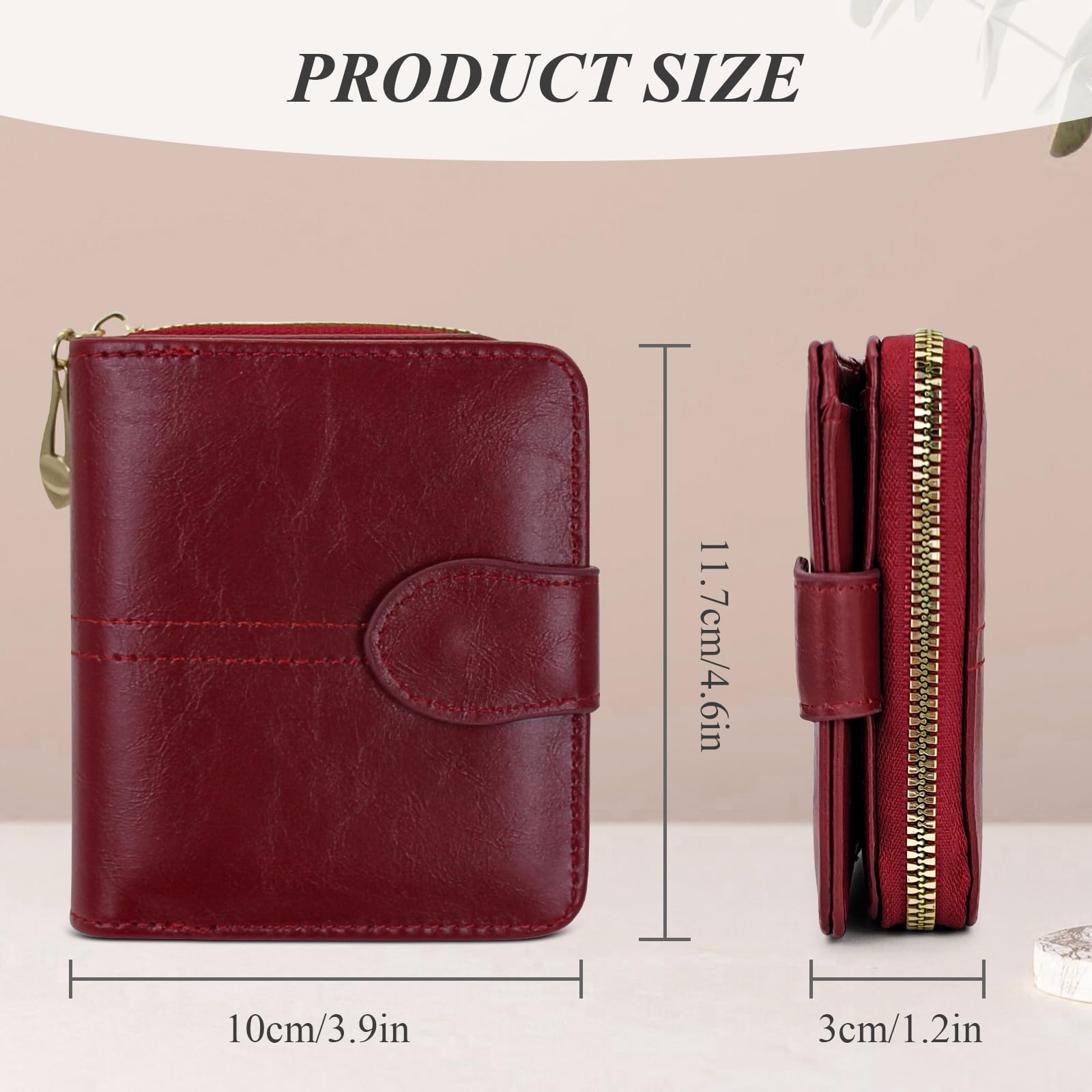 adistylinno-women-s-wallet-portefeuille-femme-bordeaux-zip-carr image 3