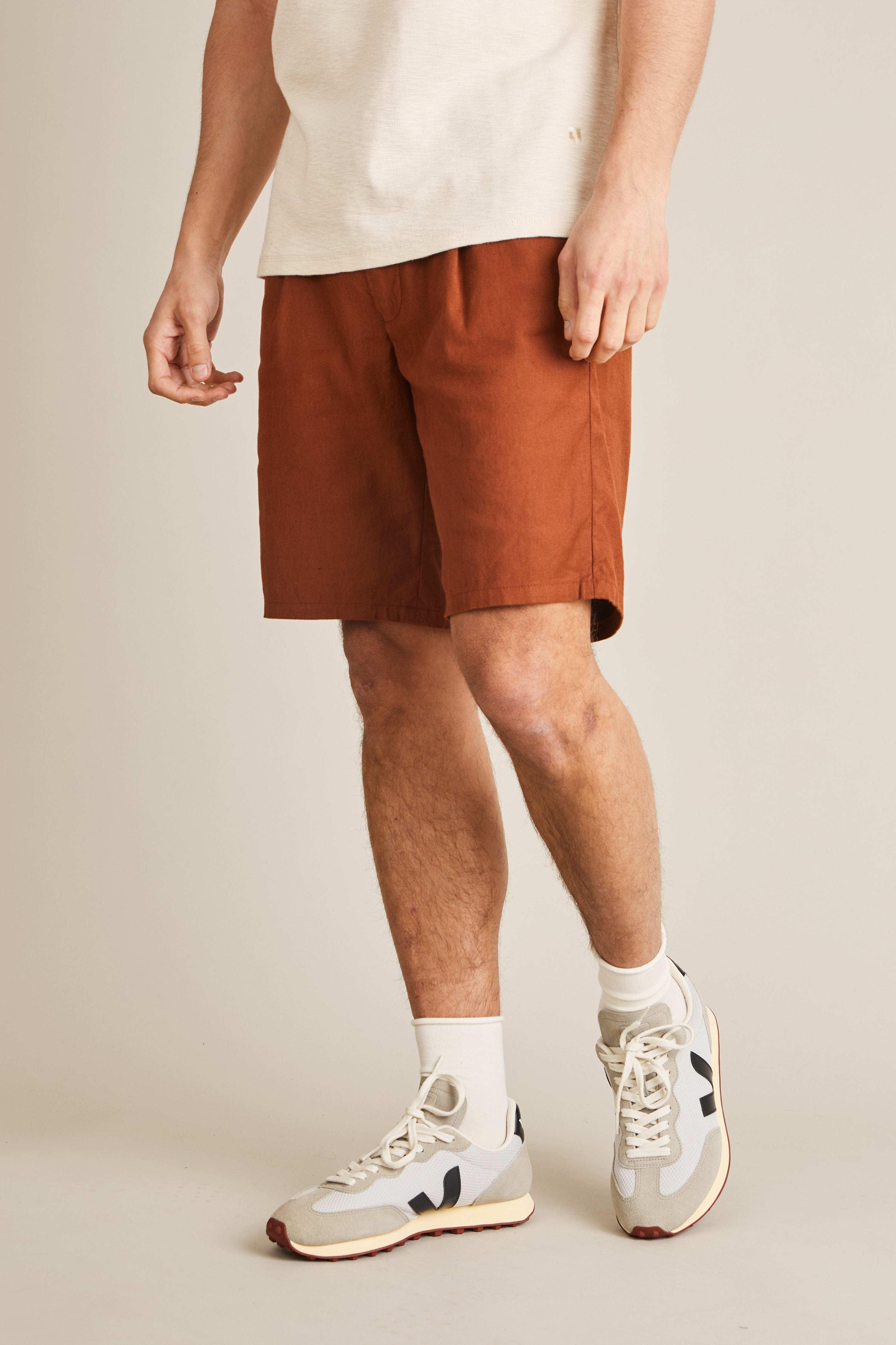 le-pantalon-bermudas-homme-coton-lin-terracotta-bermuda-taille-42 image 4