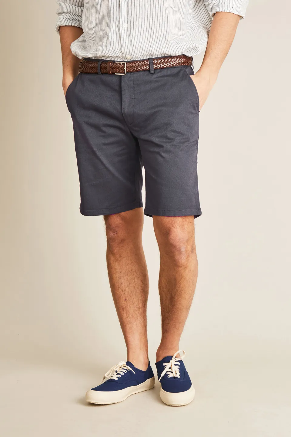 le-pantalon-bermudas-homme-bermuda-gris-anthracite-coton image 1