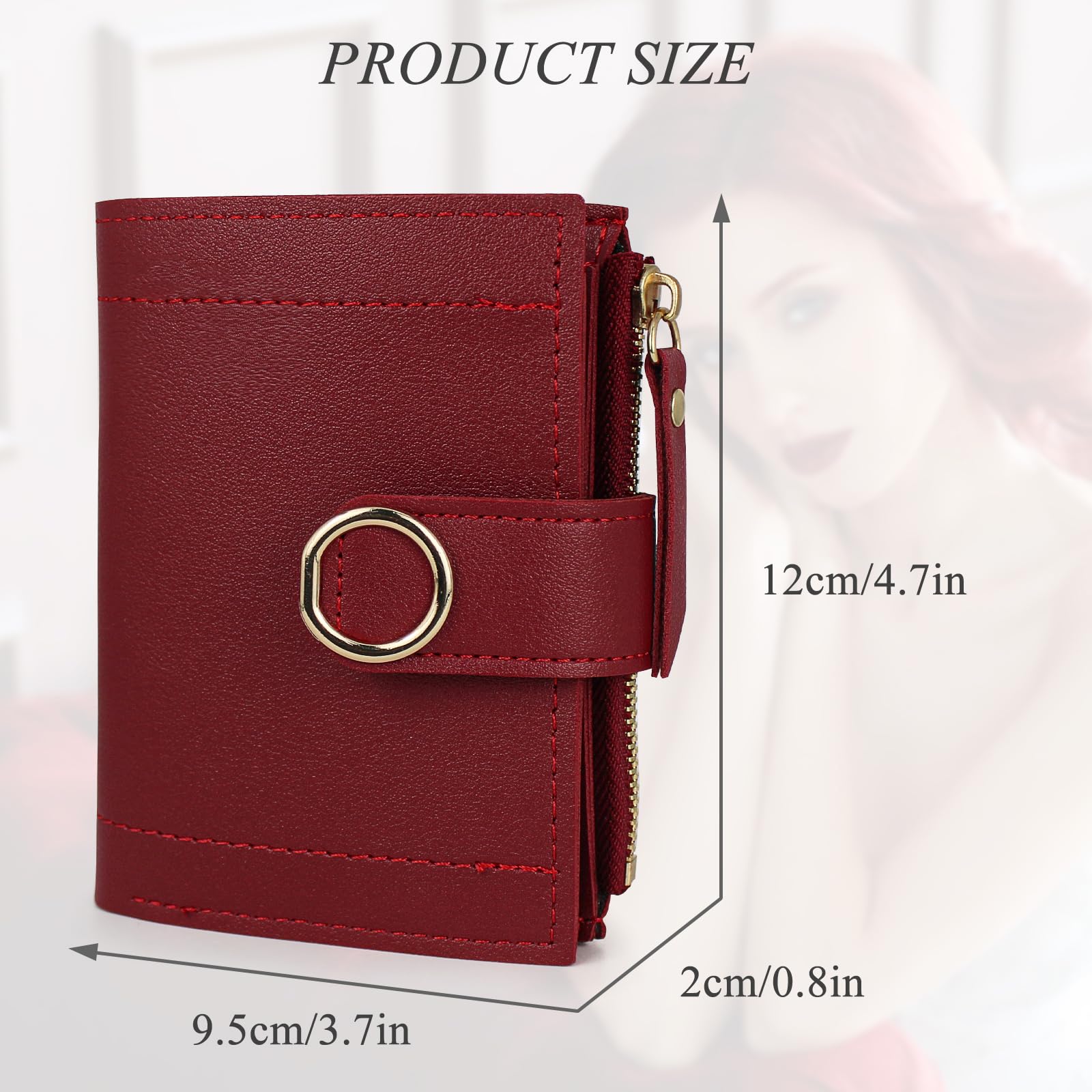 adistylinno-women-s-wallet-portefeuille-femme-rouge-cuir-pu image 3