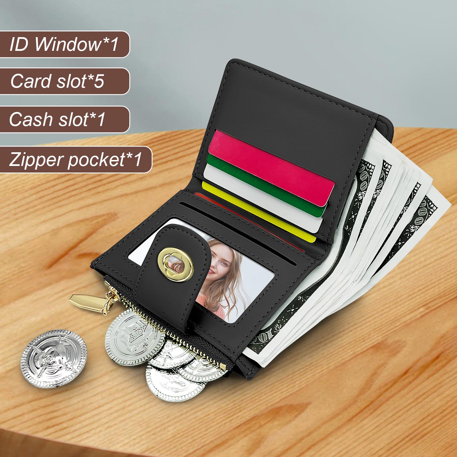 adistylinno-women-s-wallet-portefeuille-noir-compact image 2