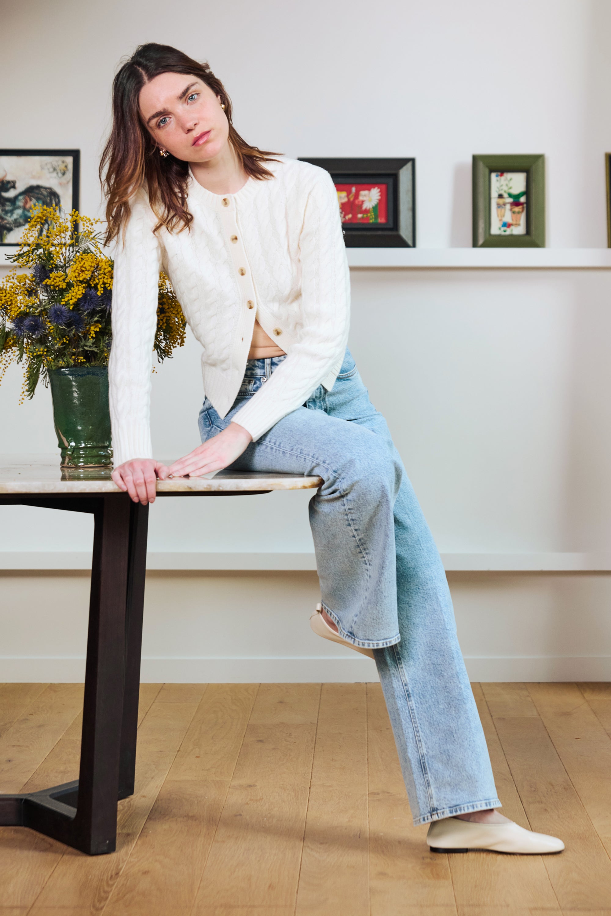 le-pantalon-jean-wideleg-bleached-femme-taille-haute image 2