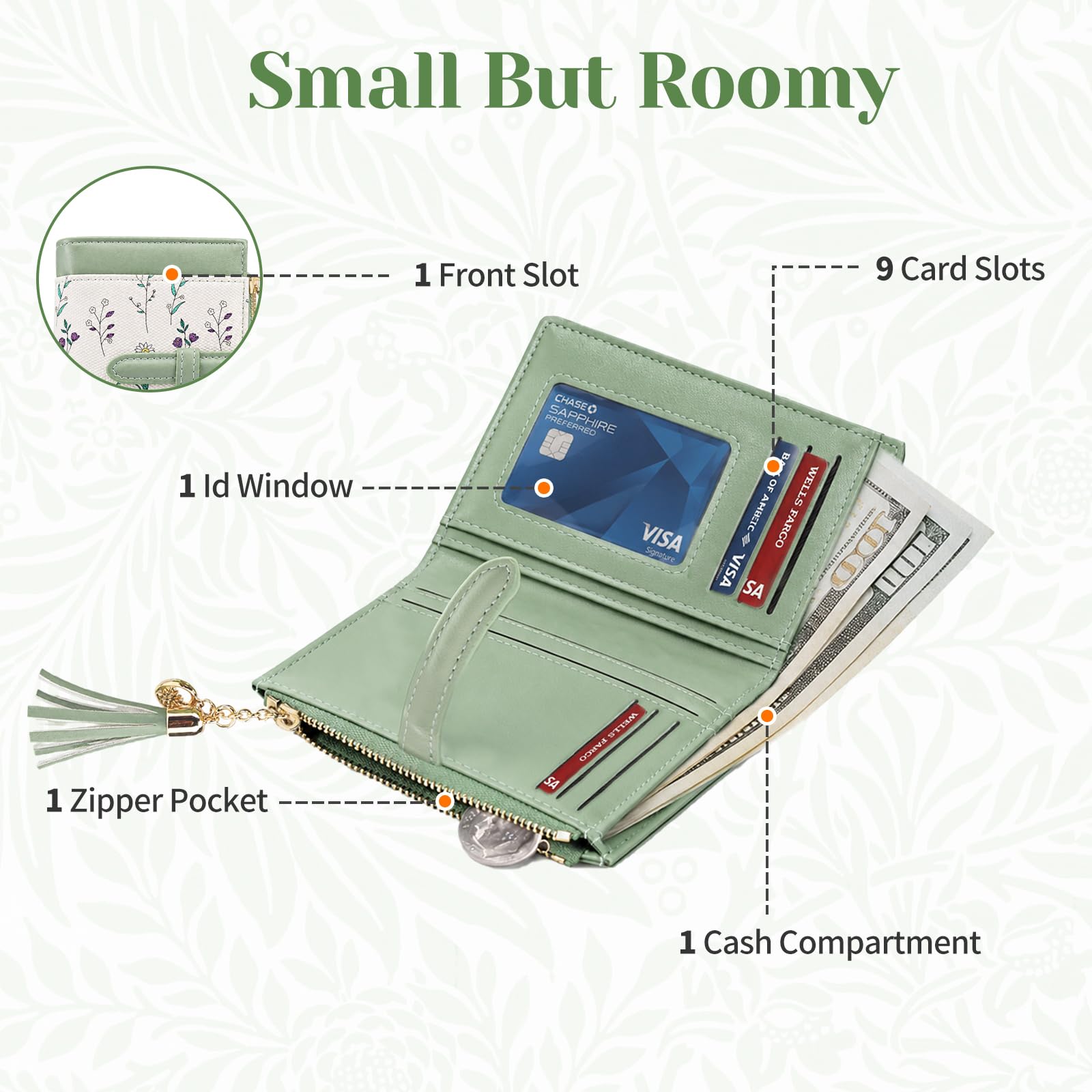 adistylinno-women-s-wallet-portefeuille-vert-compact image 2