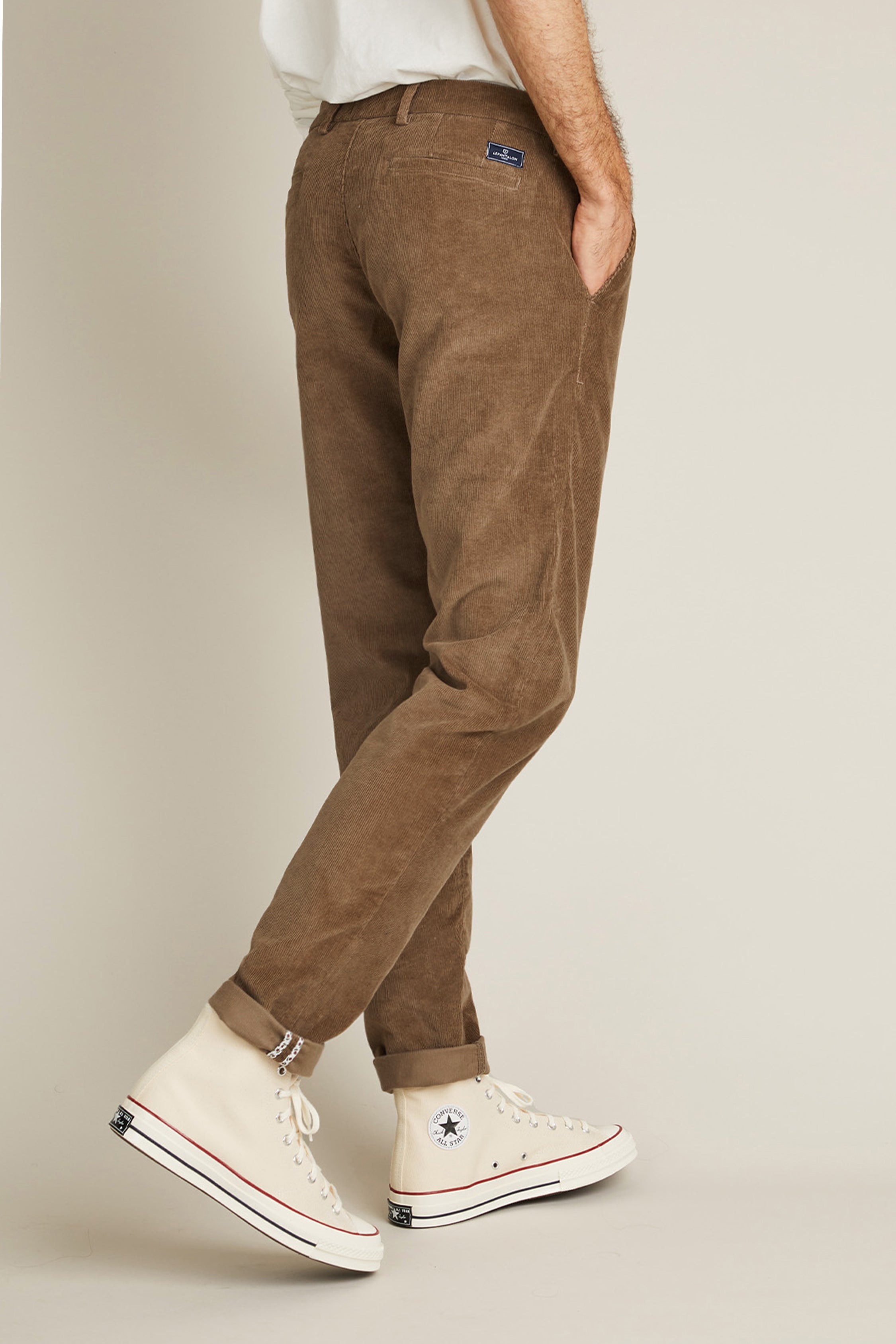 le-pantalon-velours-chino-homme-tabac-semi-slim-chaud image 4