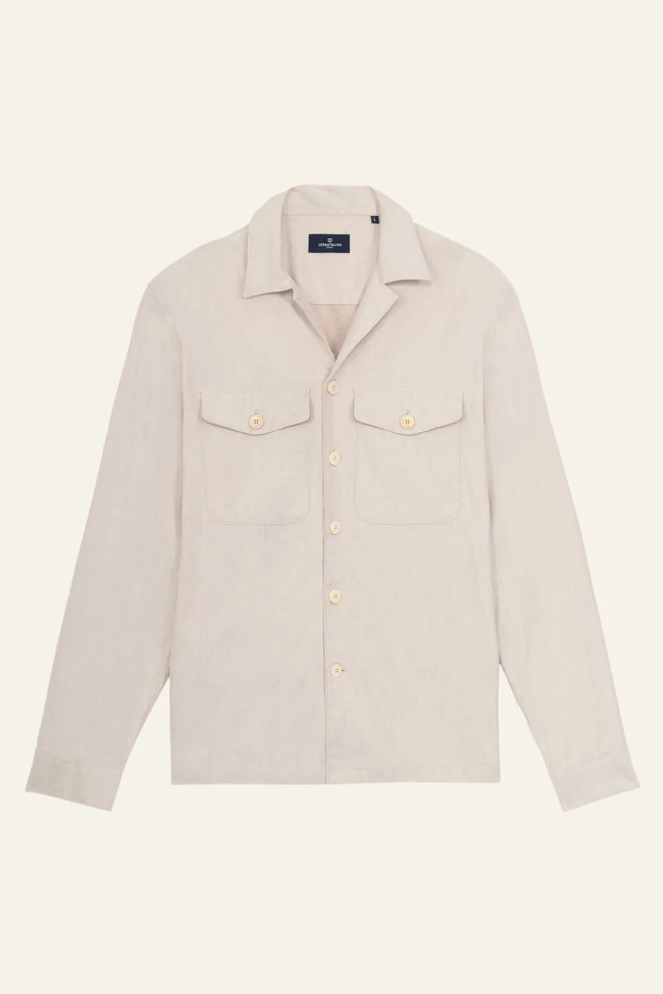 le-pantalon-overshirts-homme-surchemise-coton-lin-cru image 1