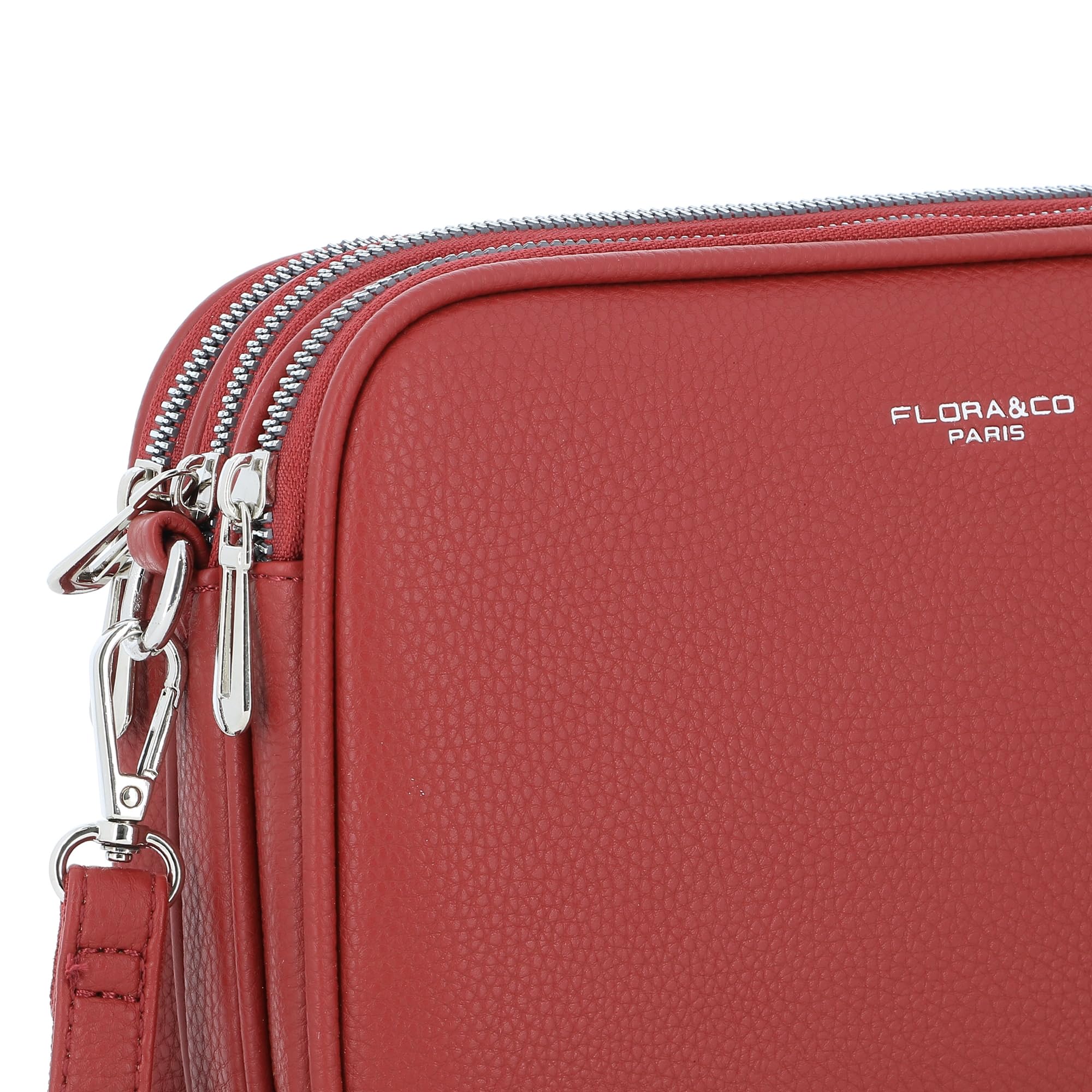 flora-co-sacs-bandouli-res-besace-rouge-simili-cuir-3-poches image 7