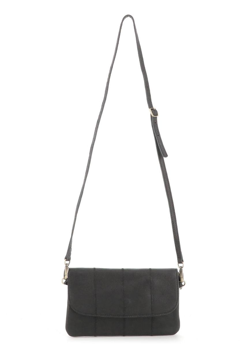 double-tree-sac-bandouli-re-cuir-v-ritable-noir-magn-tique-mini image 4