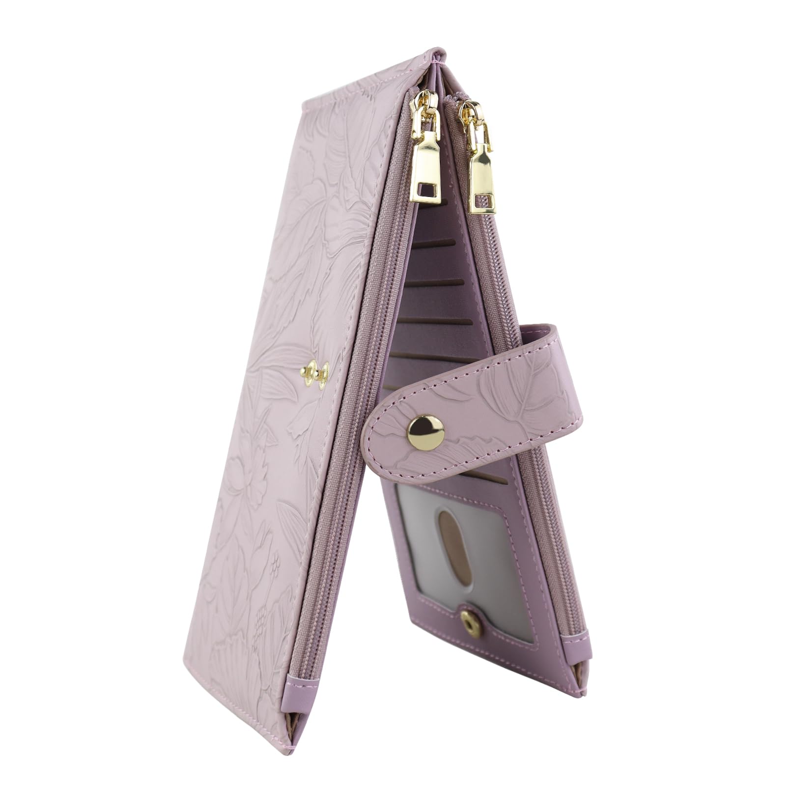 adistylinno-women-s-wallet-portefeuille-femme-noir-rfid-16-cartes image 7