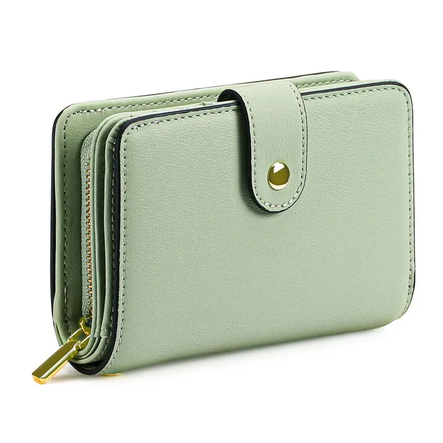gaekeao-women-s-small-wallet-portefeuille-petit-vert-rfid image 1