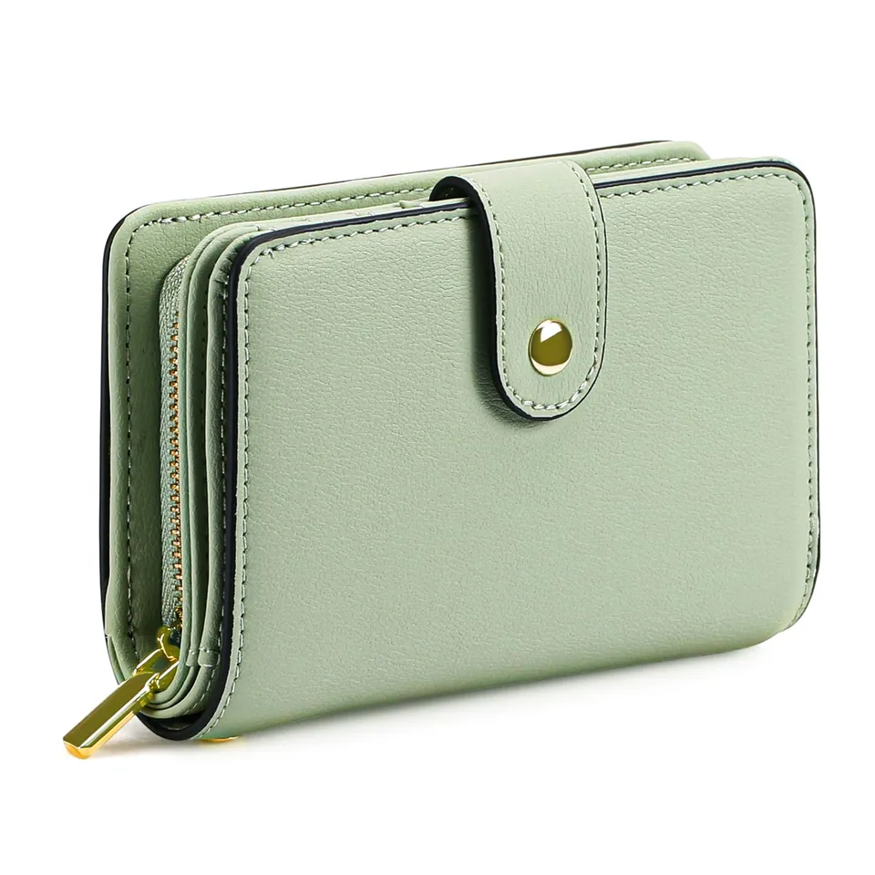 gaekeao-women-s-small-wallet-portefeuille-petit-vert-rfid image 1