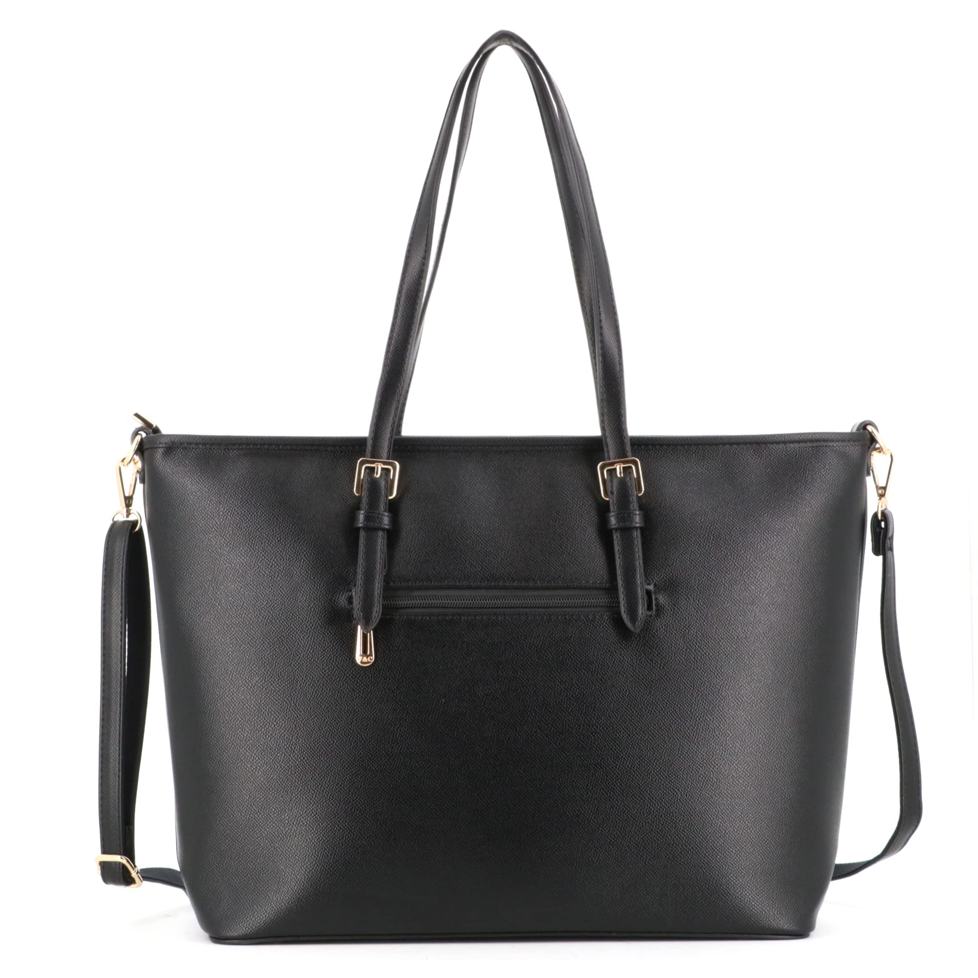 flora-co-cabas-grand-sac-cabas-femme-noir-a4-similicuir image 4