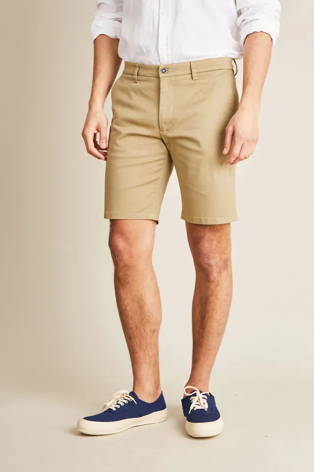 le-pantalon-bermudas-homme-bermuda-beige-short-coton image 1