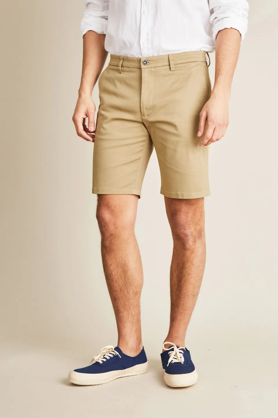 le-pantalon-bermudas-homme-bermuda-beige-short-coton image 1