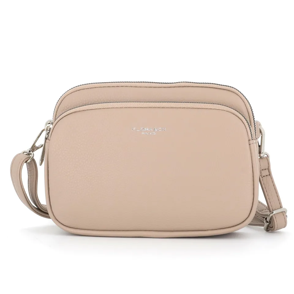 flora-co-sacs-bandouli-res-multipoches-sac-bandouli-re-beige-grain image 1