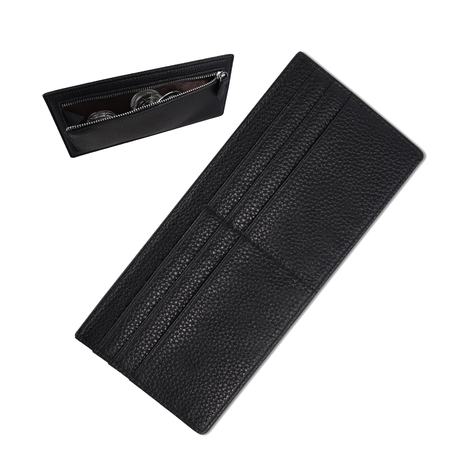 adistylinno-card-wallet-portefeuille-femme-noir-ultra-fin image 1