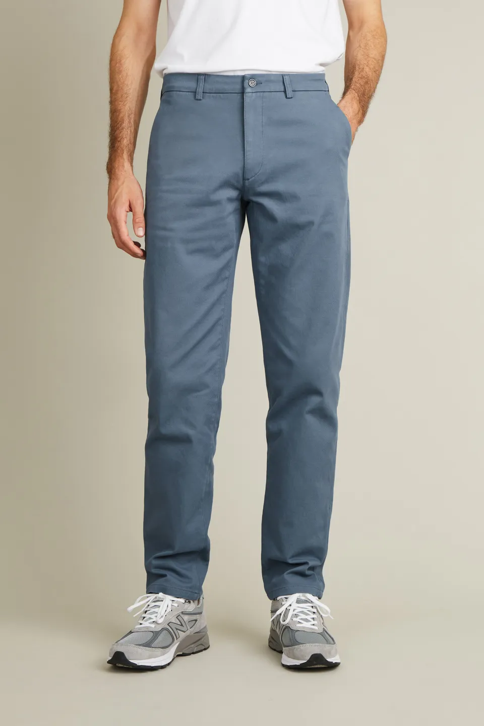 le-pantalon-chinos-homme-chino-droit-bleu-jasmin-coton image 1