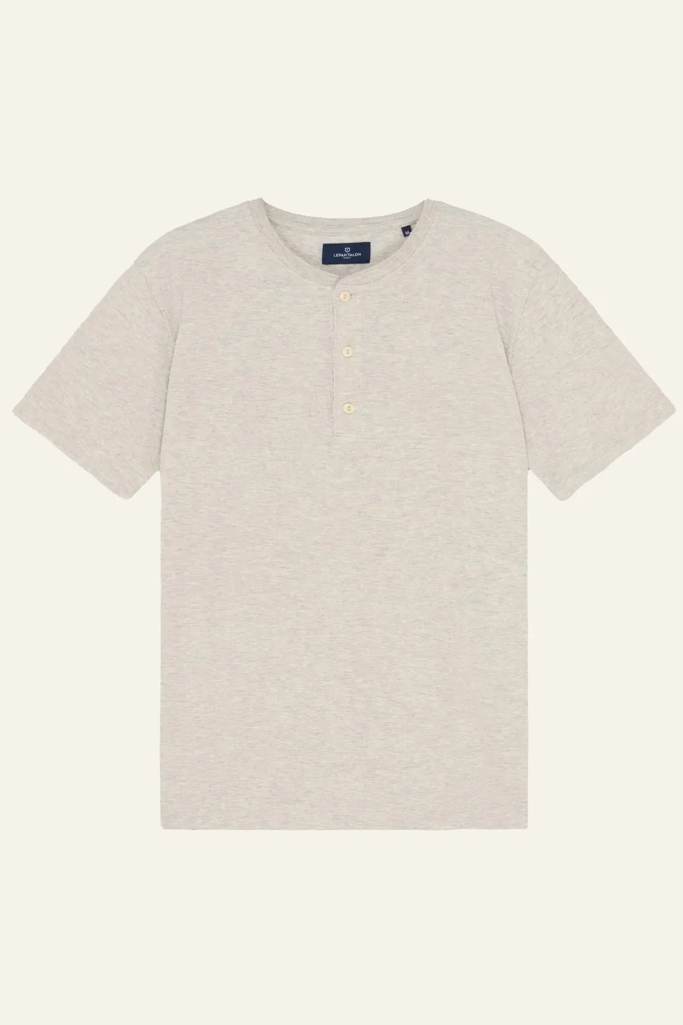 le-pantalon-henley-tee-shirt-homme-gris-chin-coton-taille-m image 1
