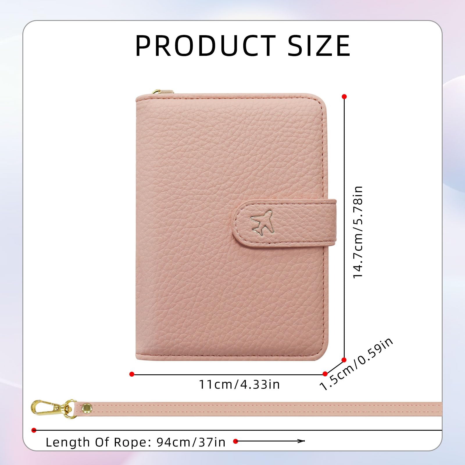 adistylinno-passport-wallet-porte-passeport-rose-rfid image 2