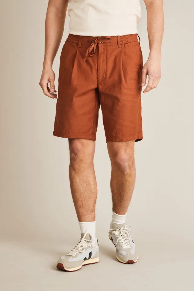 le-pantalon-bermudas-homme-coton-lin-terracotta-bermuda-taille-42 image 1