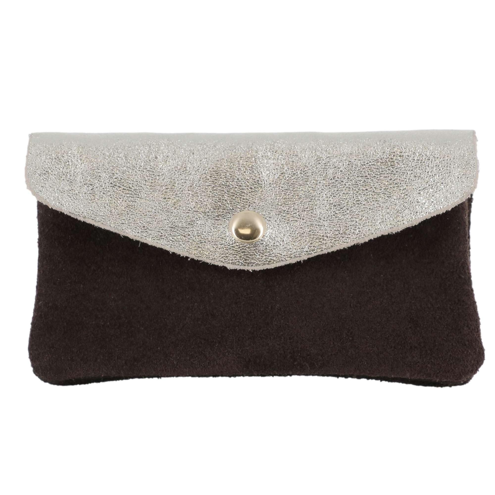 double-tree-porte-monnaie-cuir-portefeuille-femme-kaki image 8